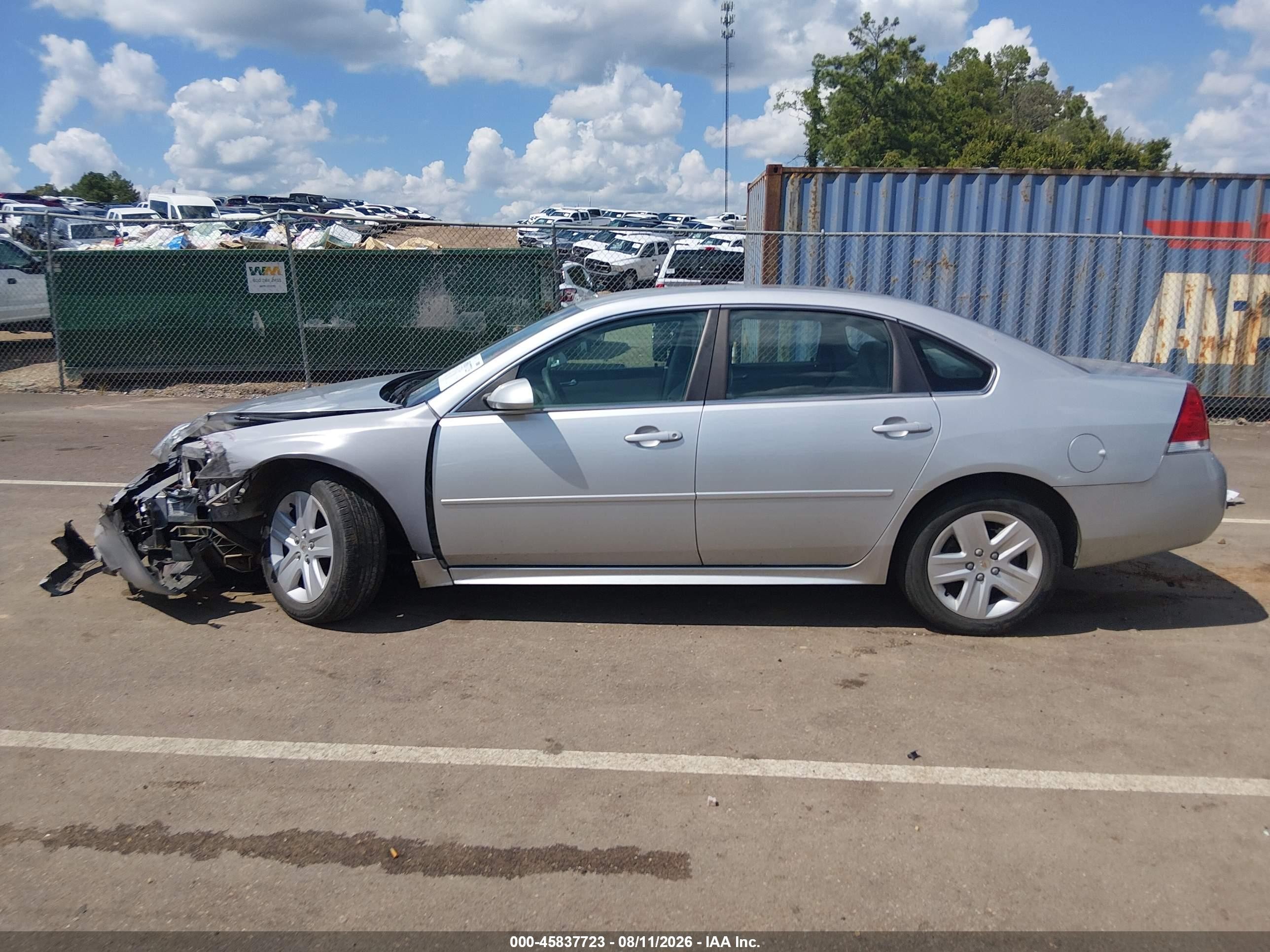 2010 Chevrolet Impala Ls Silver vin: 2G1WA5EN3A1258598