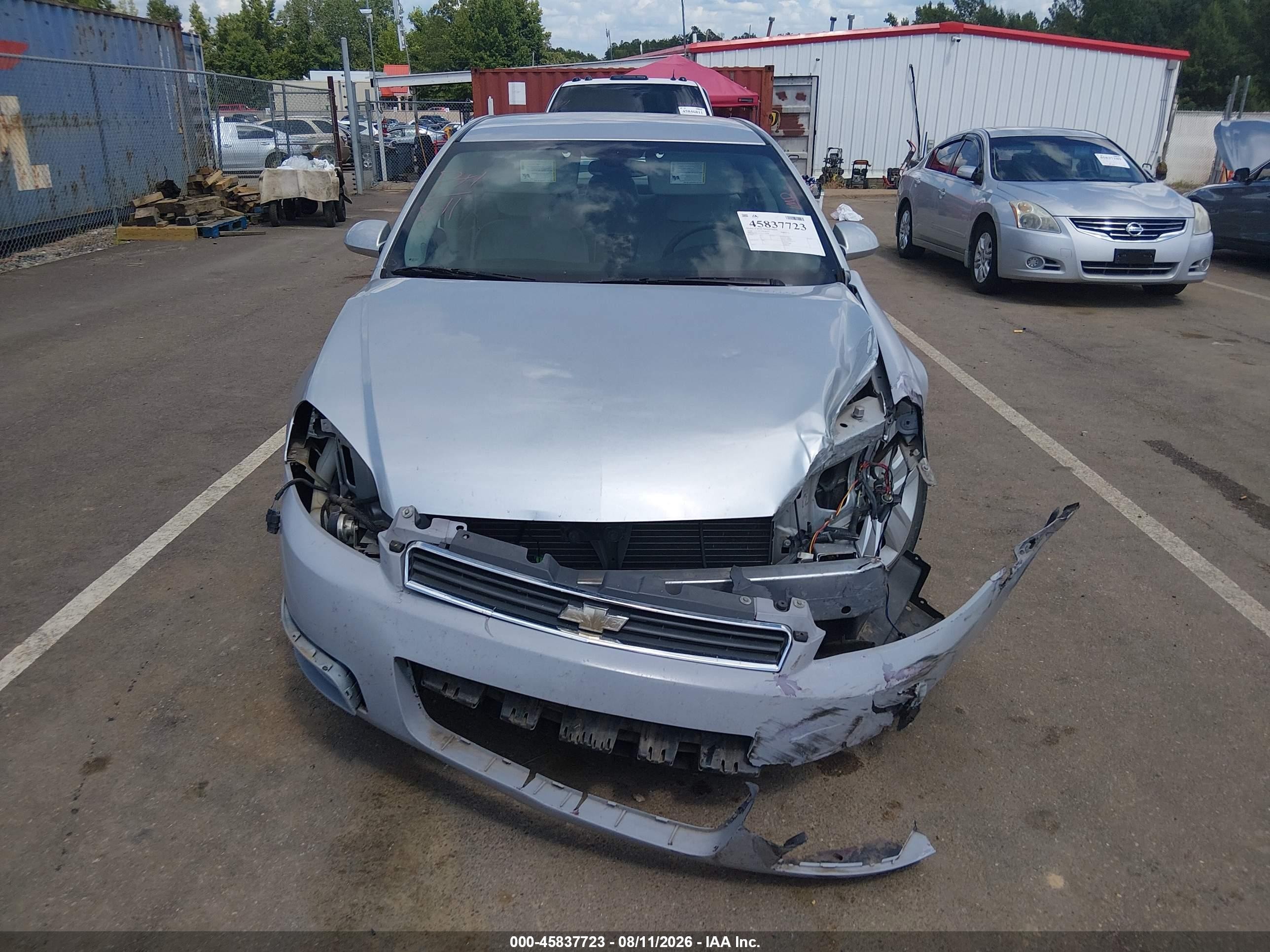 2010 Chevrolet Impala Ls Silver vin: 2G1WA5EN3A1258598