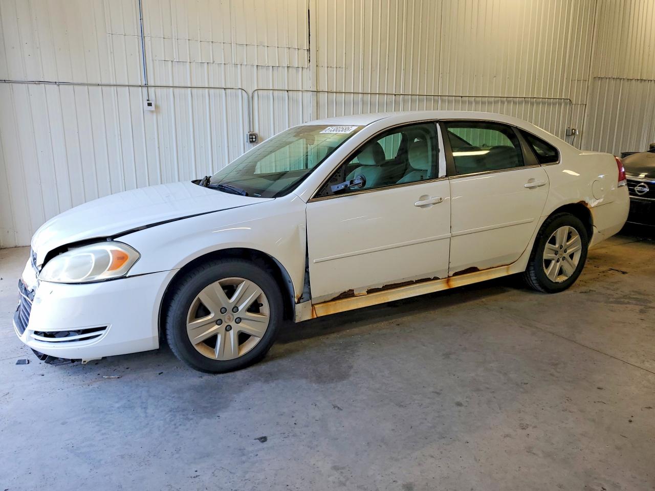 2010 Chevrolet Impala Ls White vin: 2G1WA5EN5A1249532