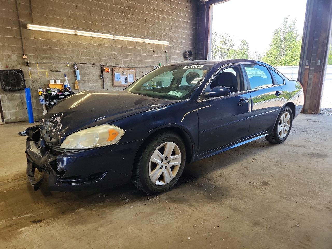 2010 Chevrolet Impala Ls Blue vin: 2G1WA5EN6A1194668
