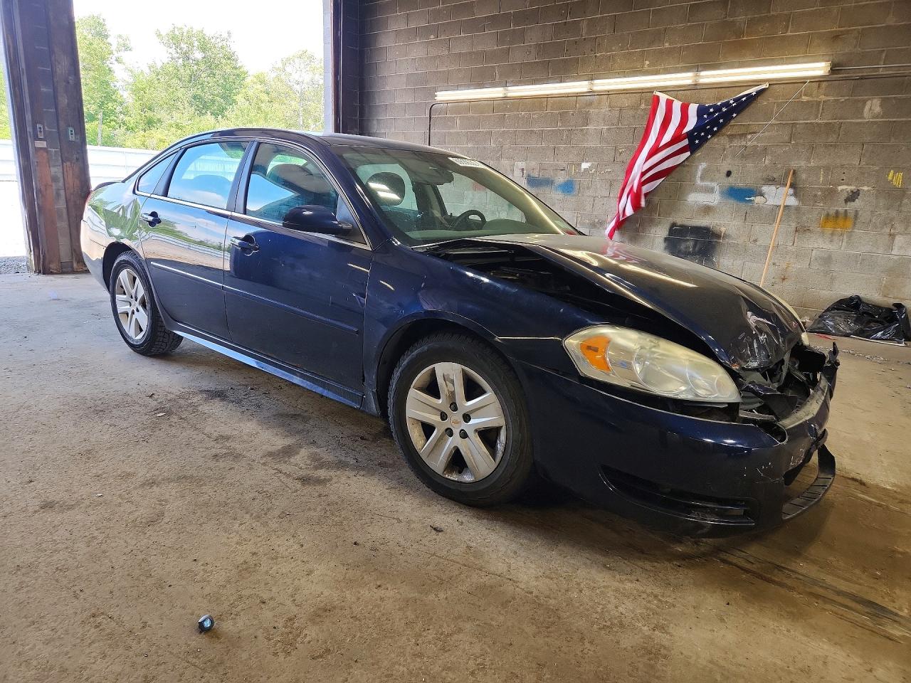 2010 Chevrolet Impala Ls Blue vin: 2G1WA5EN6A1194668