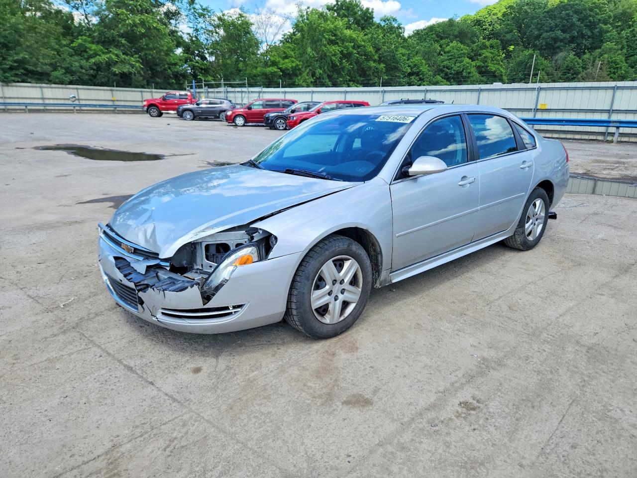 2010 Chevrolet Impala Ls Silver vin: 2G1WA5EN9A1101142