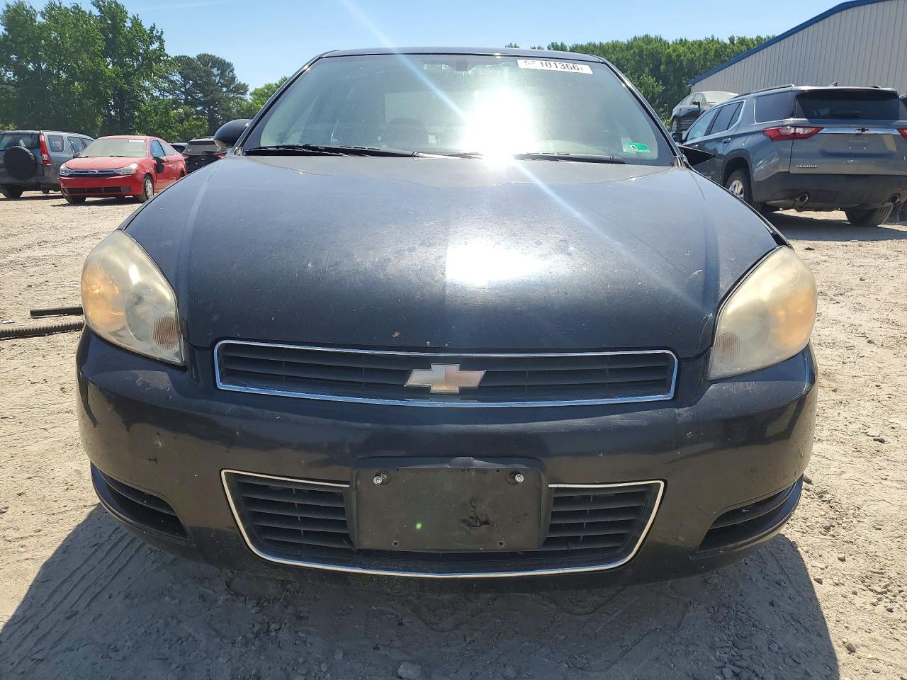 2007 Chevrolet Impala Ls Black vin: 2G1WB55K079124208