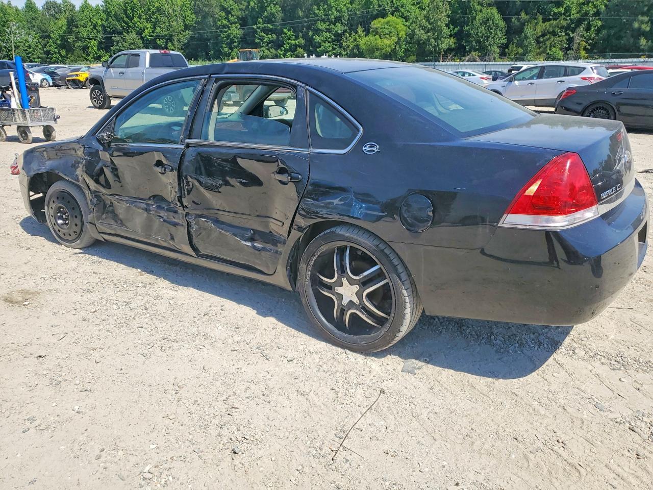 2007 Chevrolet Impala Ls Black vin: 2G1WB55K079124208