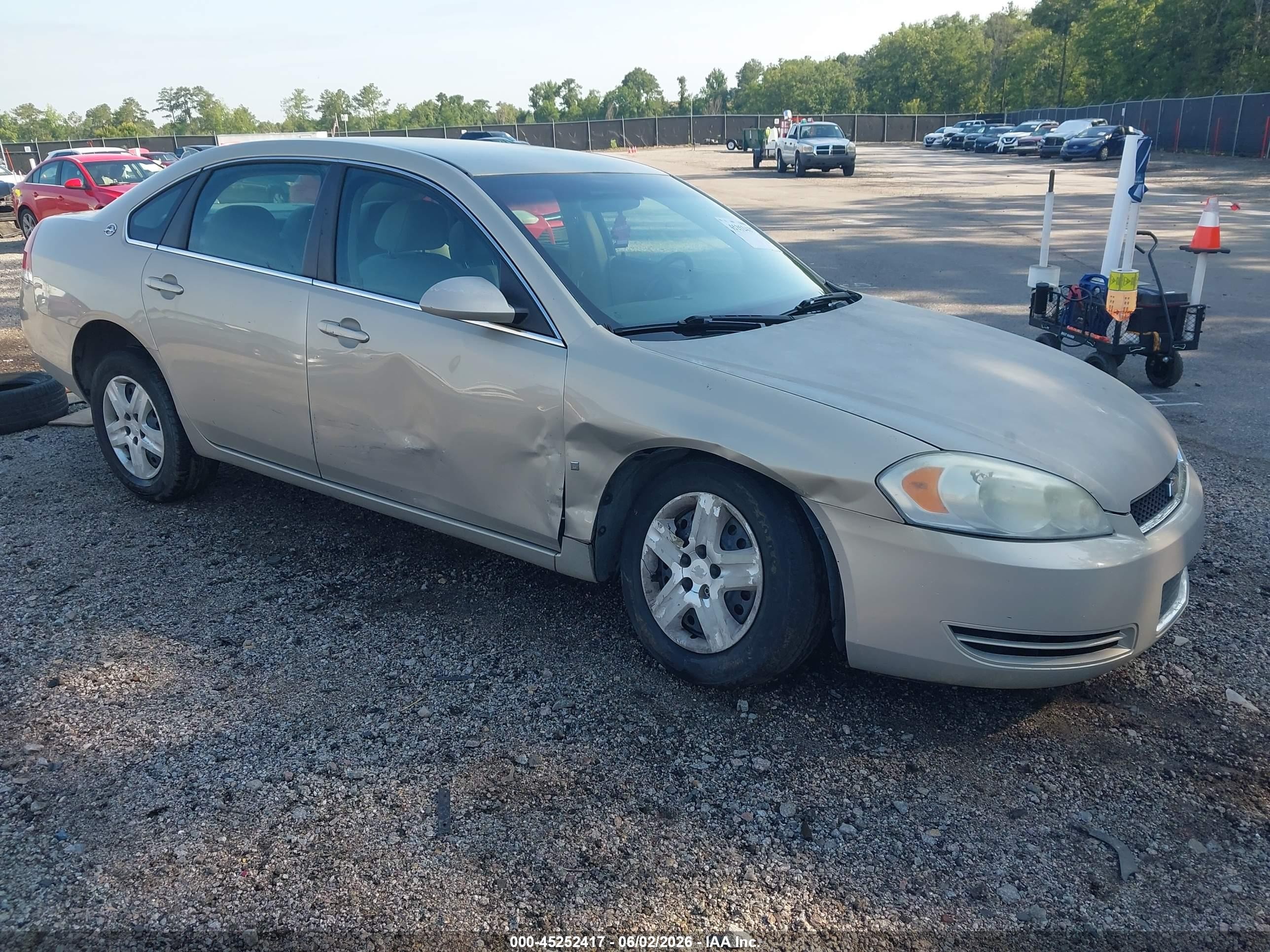 2008 Chevrolet Impala Ls Gray vin: 2G1WB55K181347728