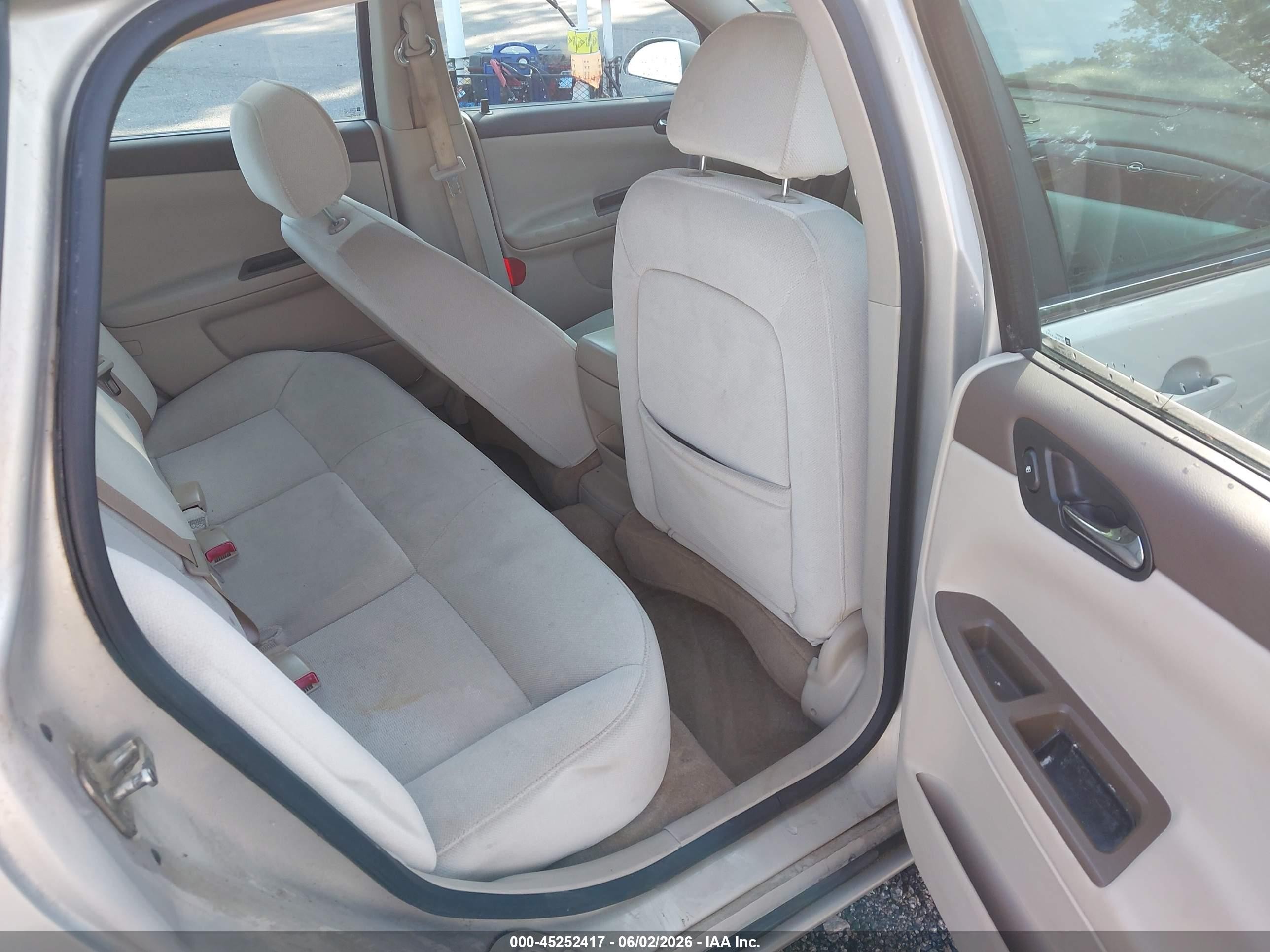 2008 Chevrolet Impala Ls Gray vin: 2G1WB55K181347728