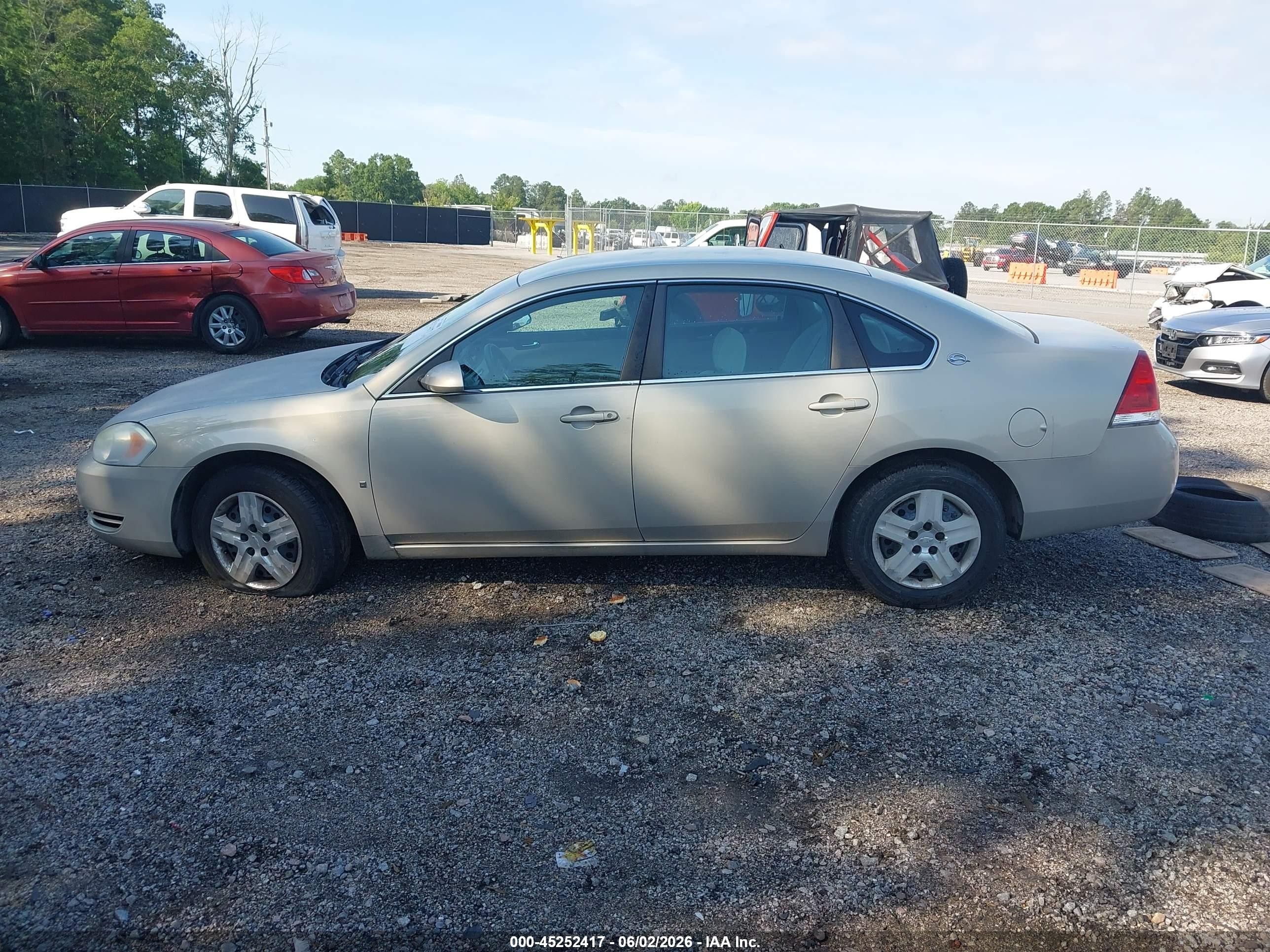 2008 Chevrolet Impala Ls Gray vin: 2G1WB55K181347728