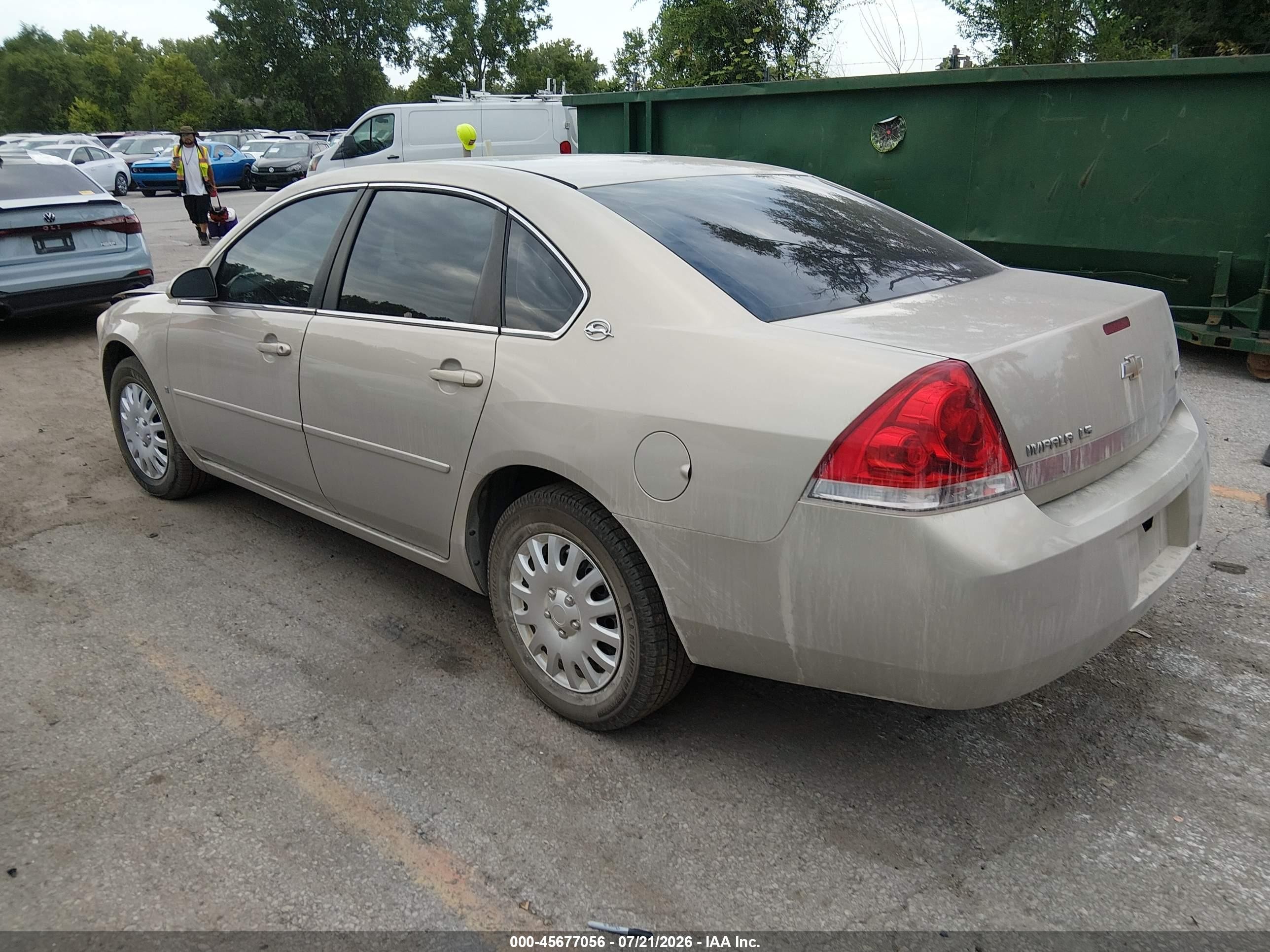 2008 Chevrolet Impala Ls Gold vin: 2G1WB55K281202715