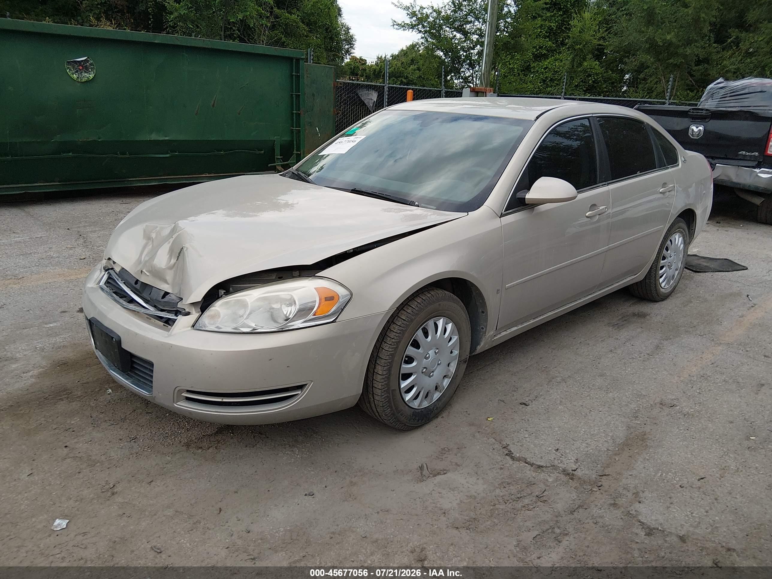 2008 Chevrolet Impala Ls Gold vin: 2G1WB55K281202715