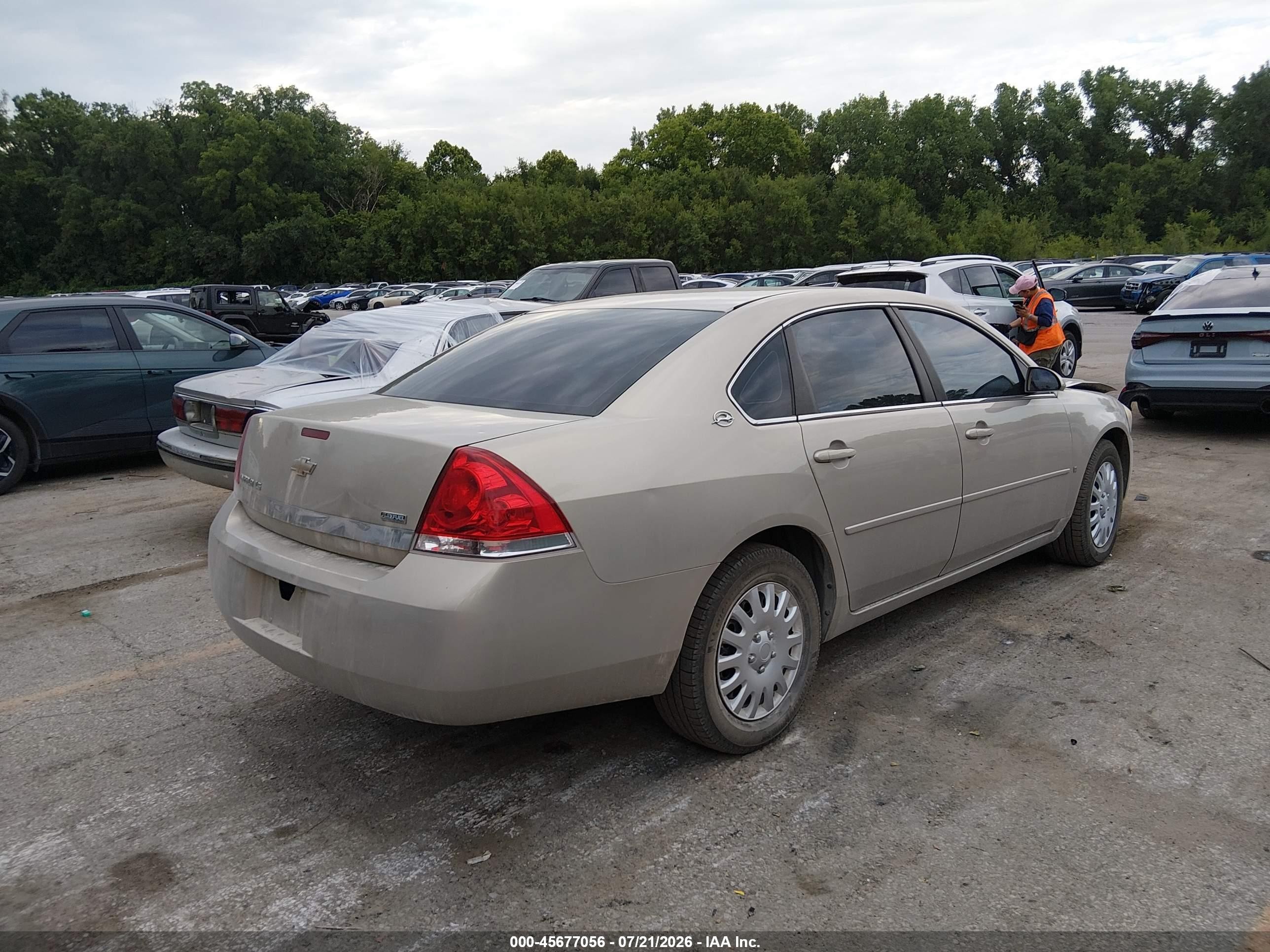 2008 Chevrolet Impala Ls Gold vin: 2G1WB55K281202715