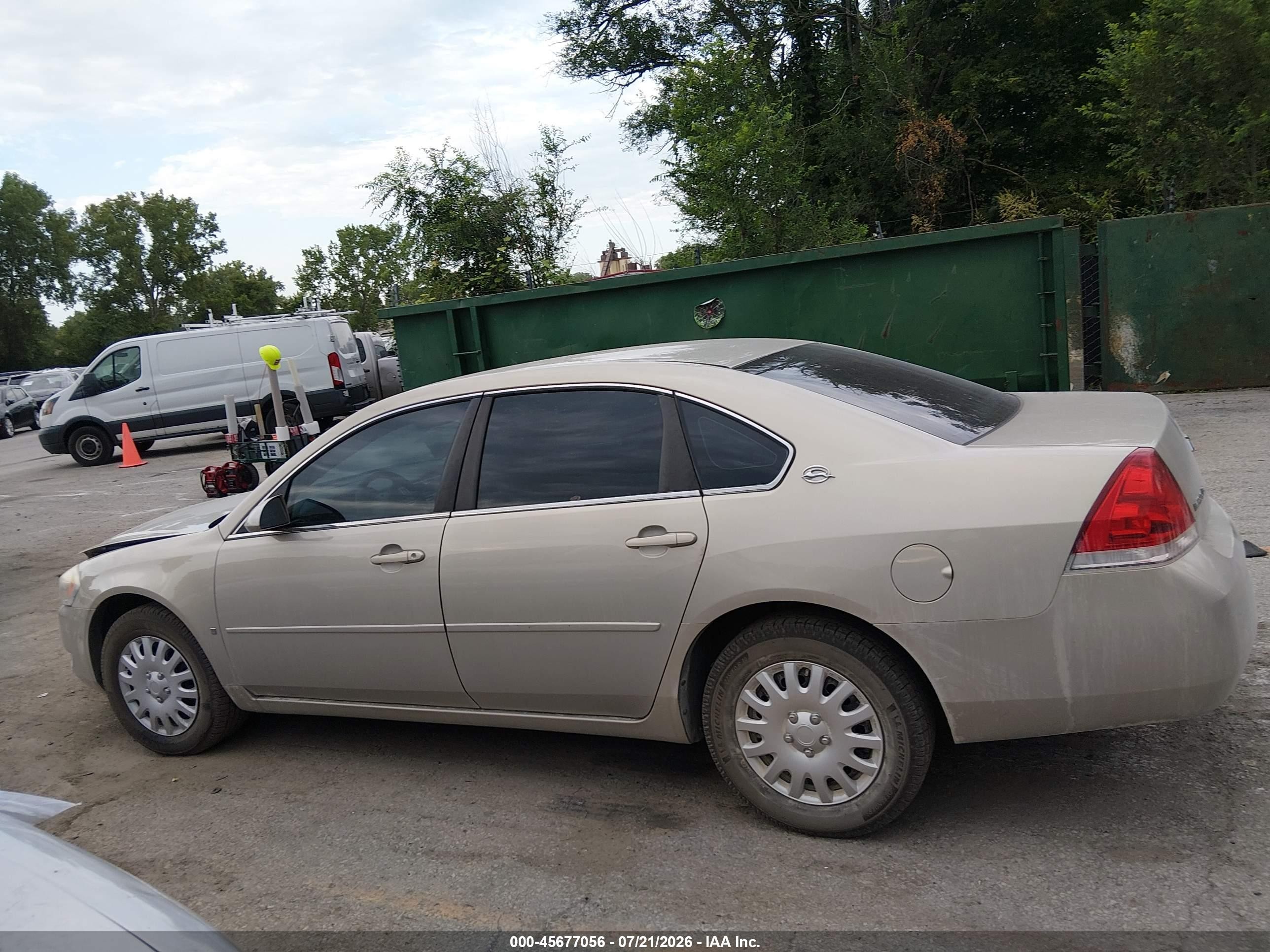 2008 Chevrolet Impala Ls Gold vin: 2G1WB55K281202715
