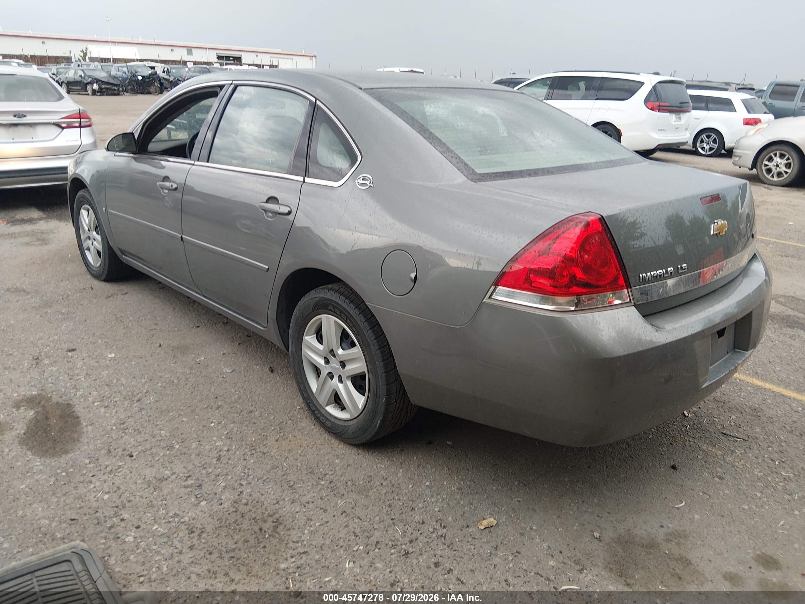 2007 Chevrolet Impala Ls Gray vin: 2G1WB55K379318490