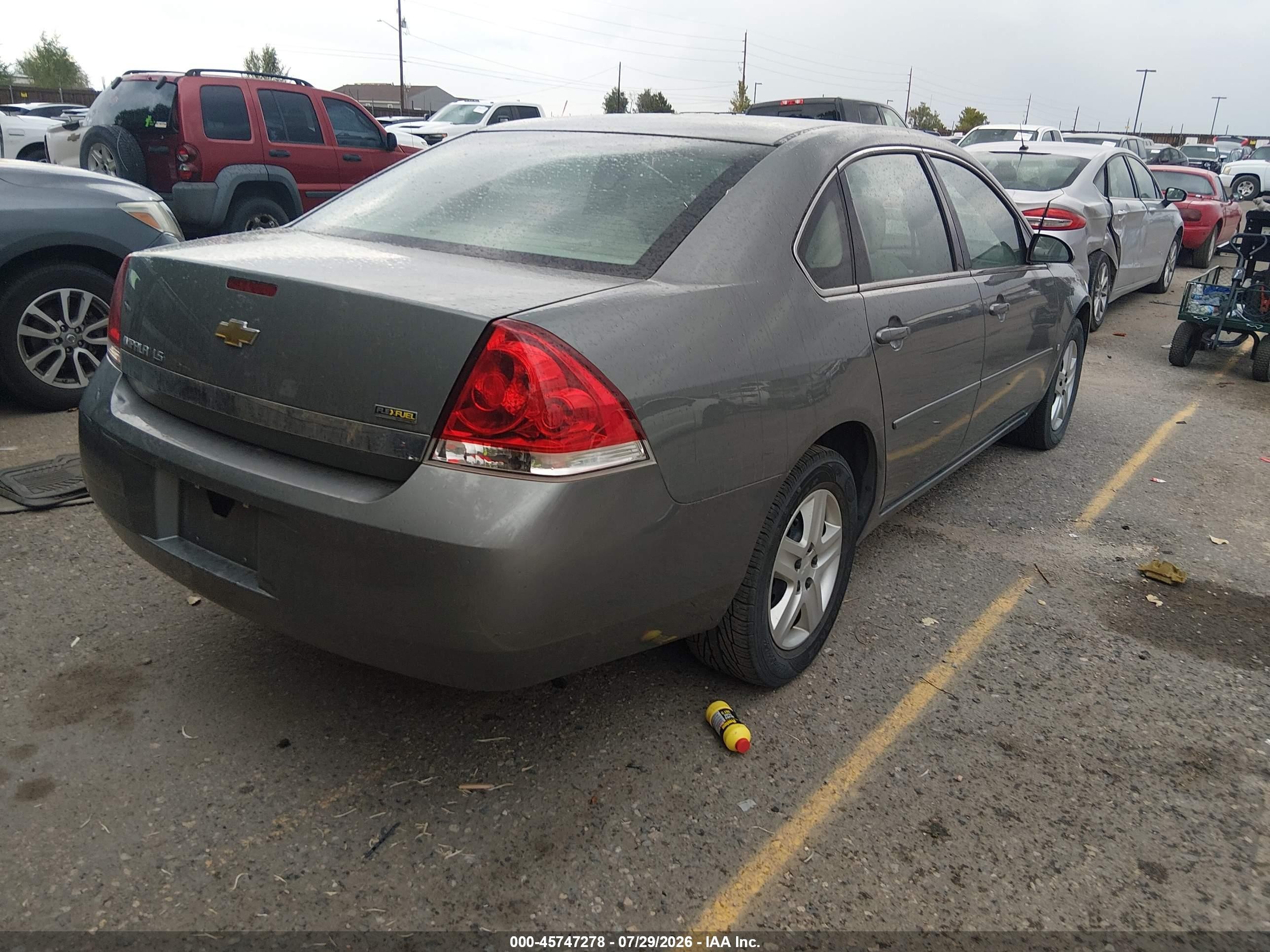 2007 Chevrolet Impala Ls Gray vin: 2G1WB55K379318490