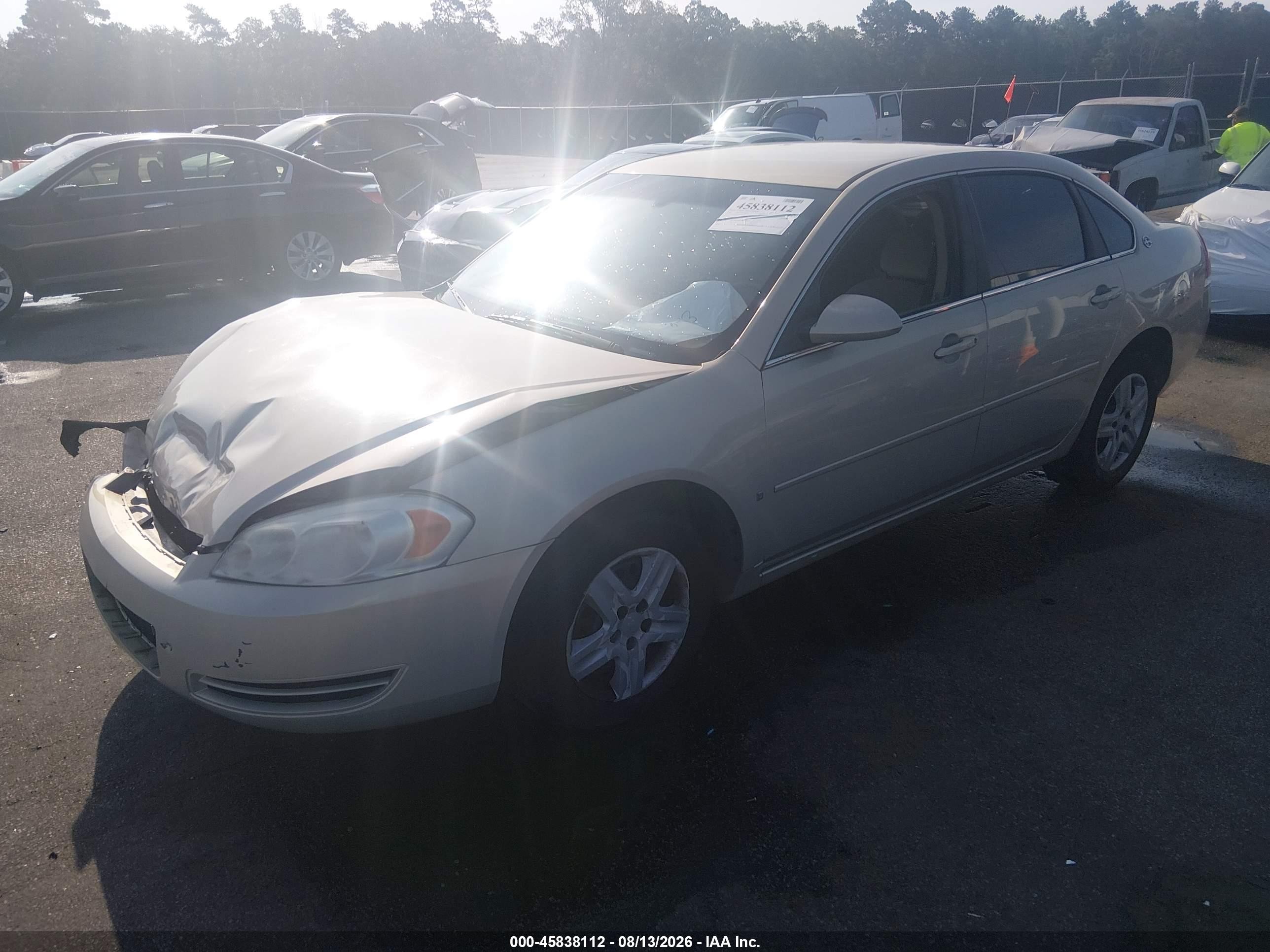 2008 Chevrolet Impala Ls Champagne vin: 2G1WB55K389286271