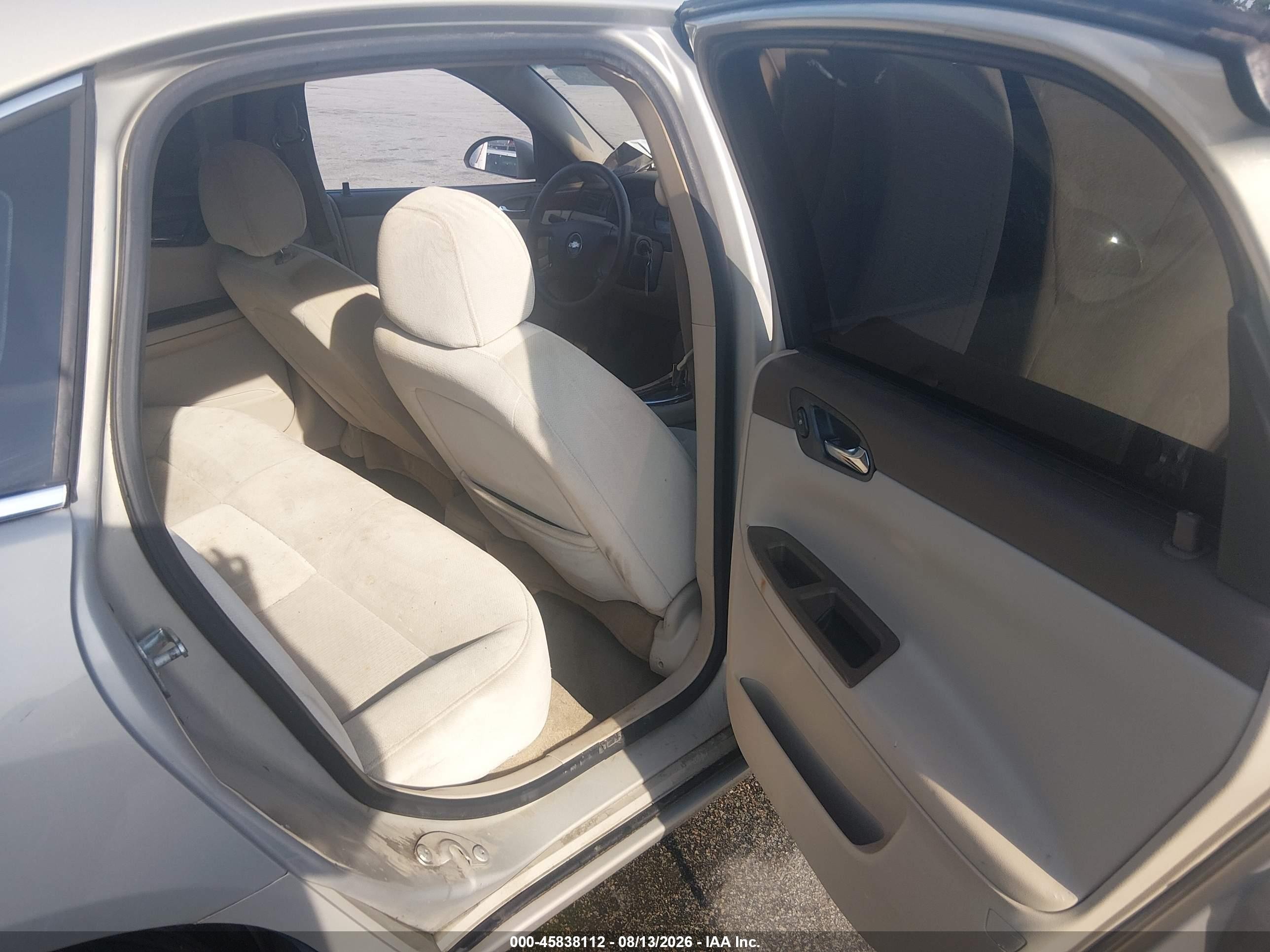 2008 Chevrolet Impala Ls Champagne vin: 2G1WB55K389286271