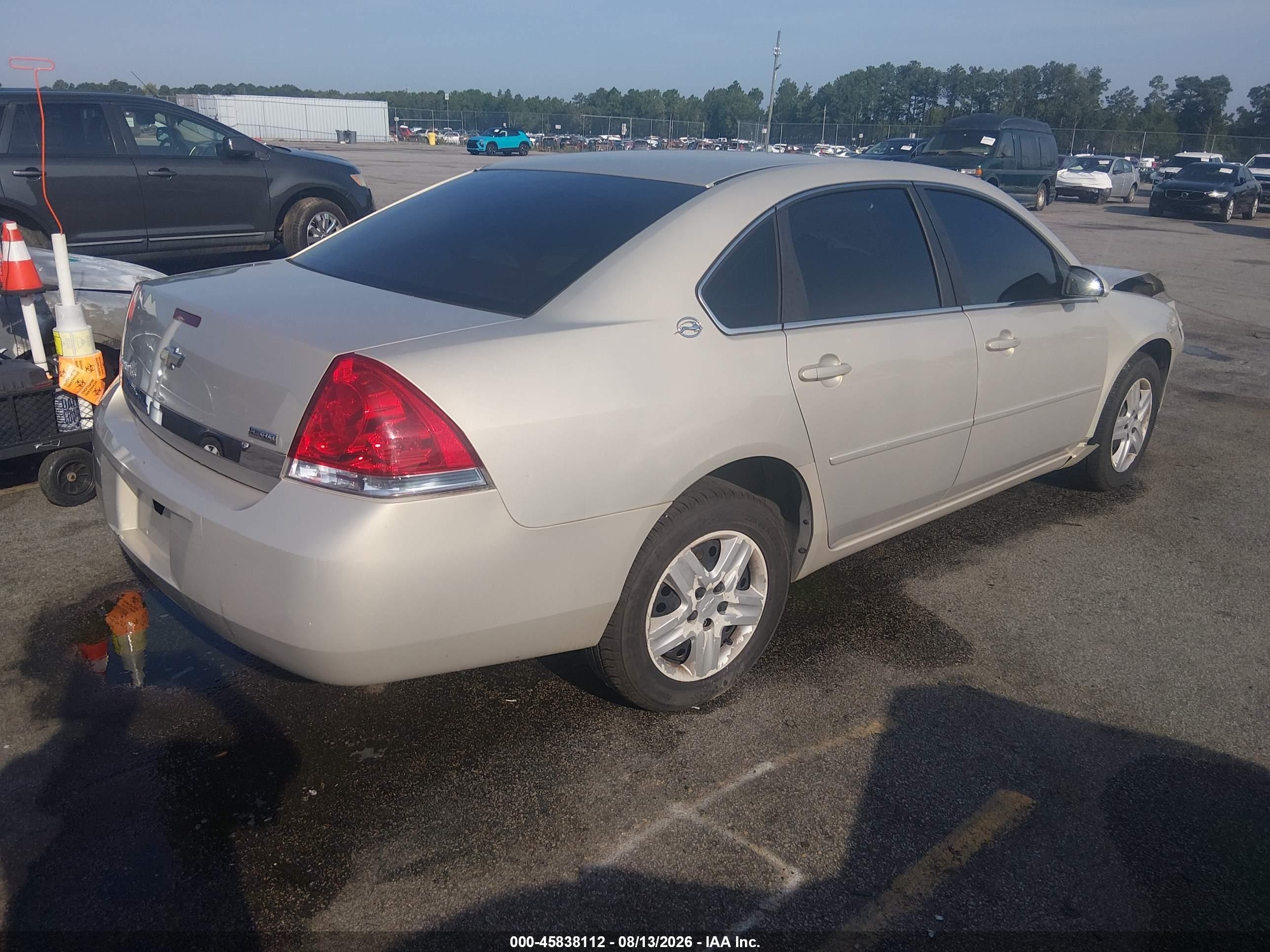 2008 Chevrolet Impala Ls Champagne vin: 2G1WB55K389286271