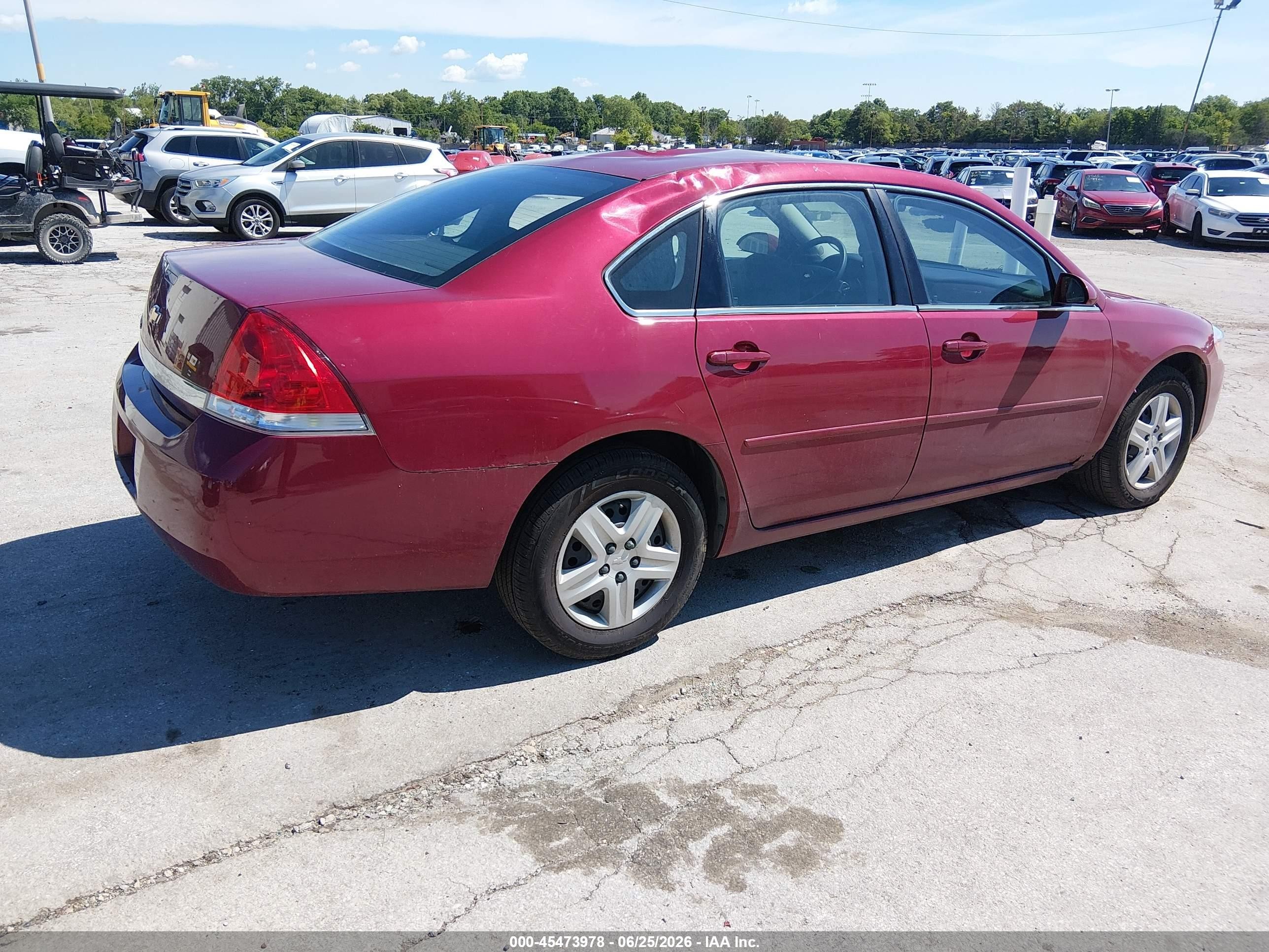 2006 Chevrolet Impala Ls Red vin: 2G1WB55K469167402