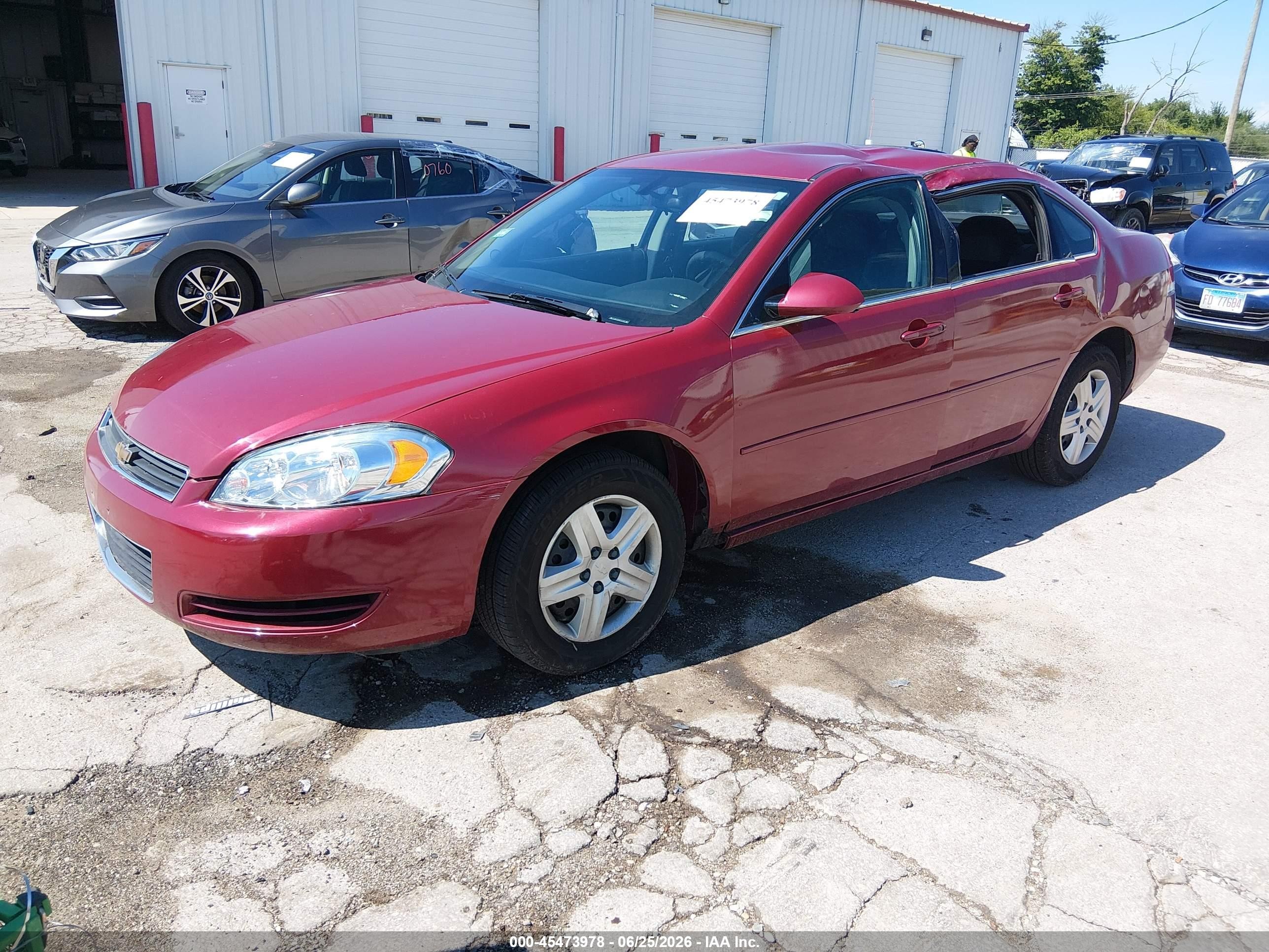 2006 Chevrolet Impala Ls Red vin: 2G1WB55K469167402