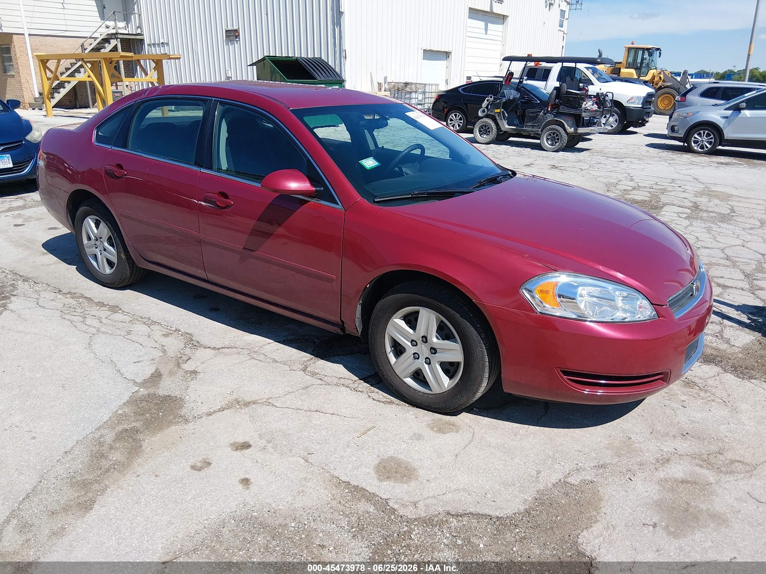 2006 Chevrolet Impala Ls Red vin: 2G1WB55K469167402
