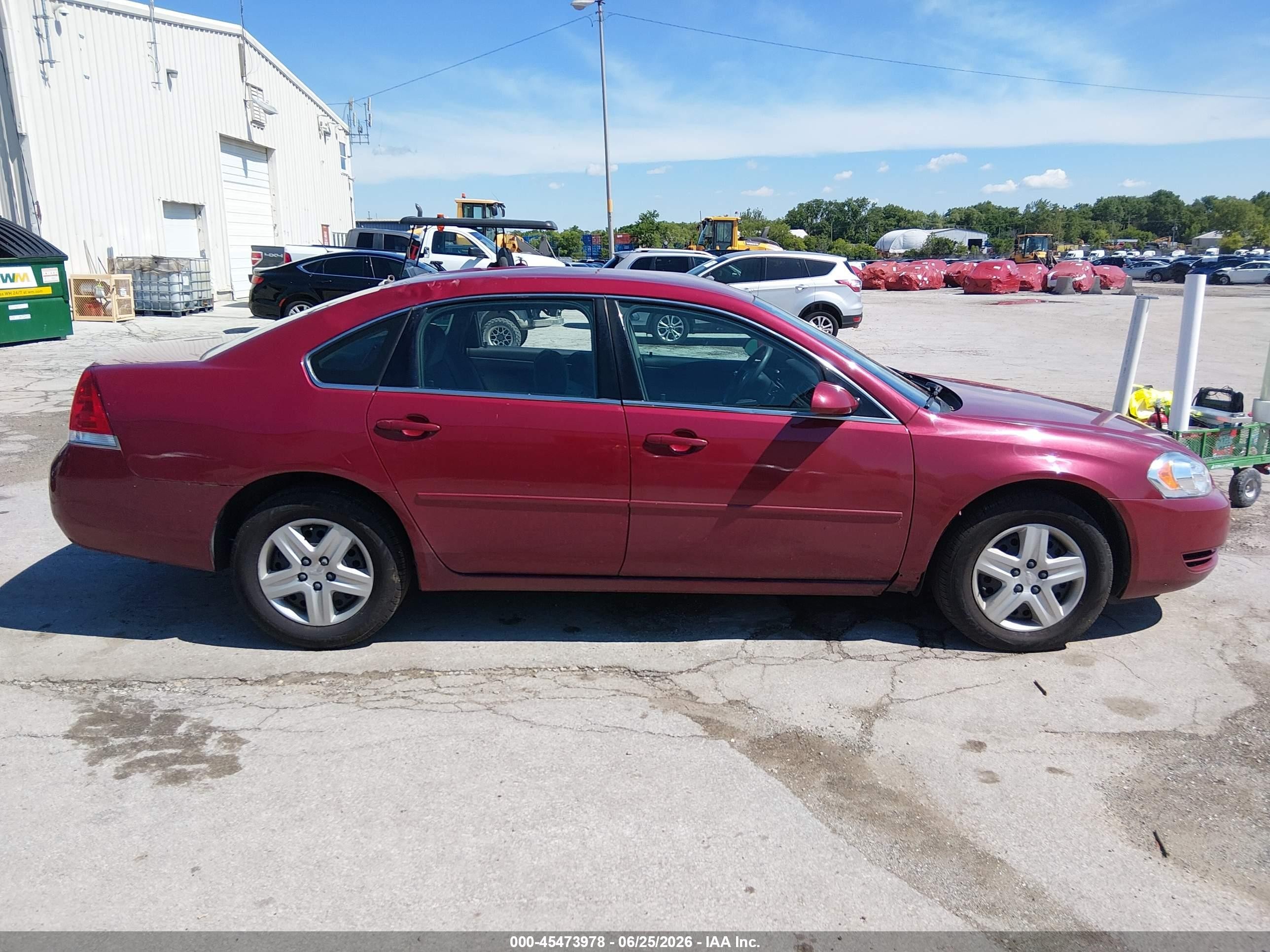 2006 Chevrolet Impala Ls Red vin: 2G1WB55K469167402