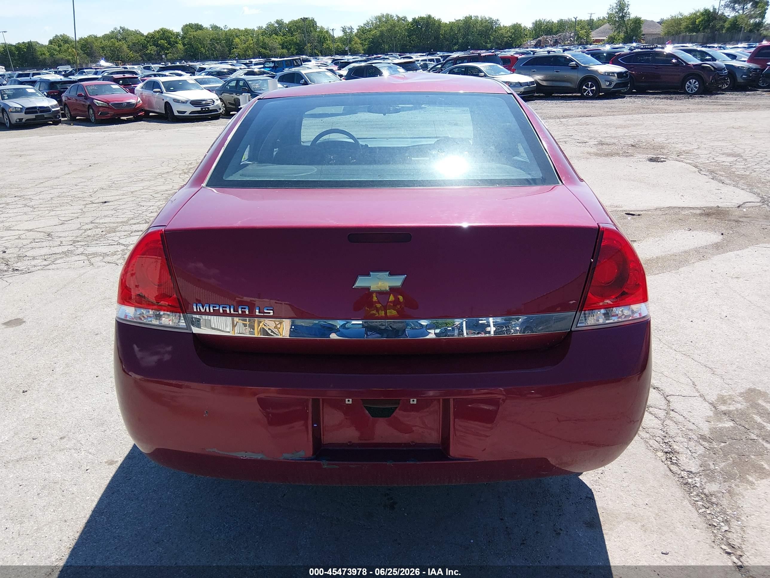 2006 Chevrolet Impala Ls Red vin: 2G1WB55K469167402
