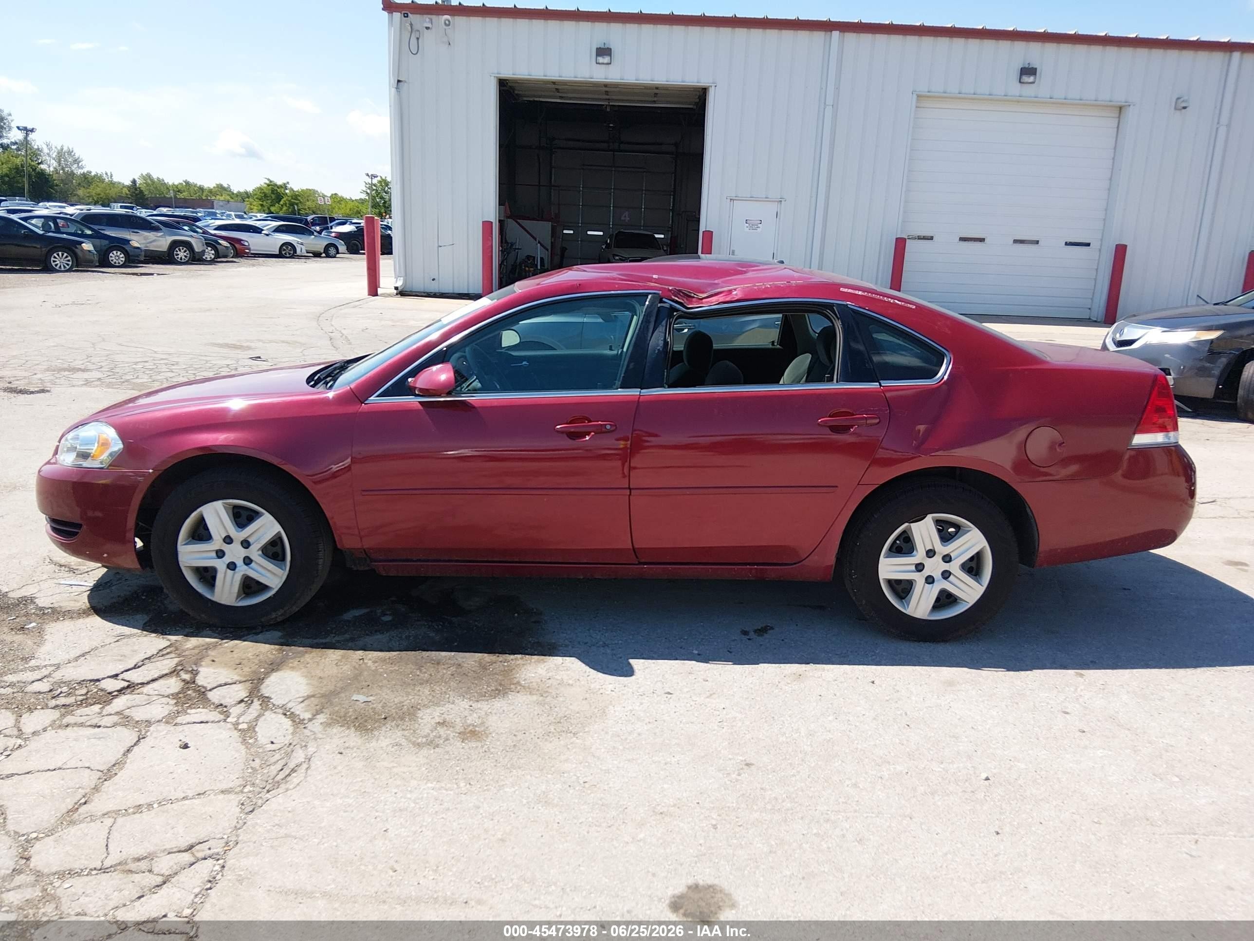 2006 Chevrolet Impala Ls Red vin: 2G1WB55K469167402