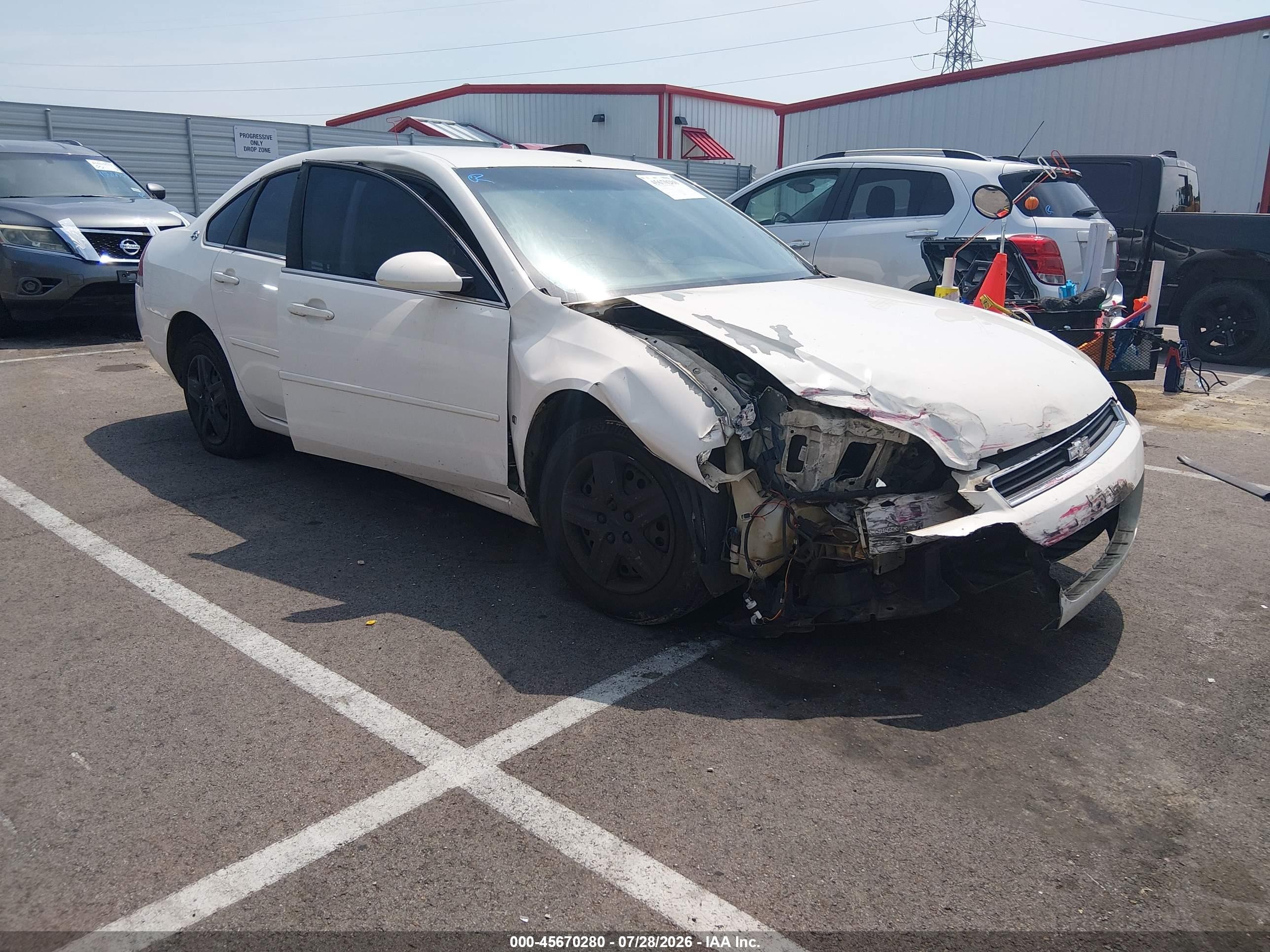 2006 Chevrolet Impala Ls White vin: 2G1WB55K469263787