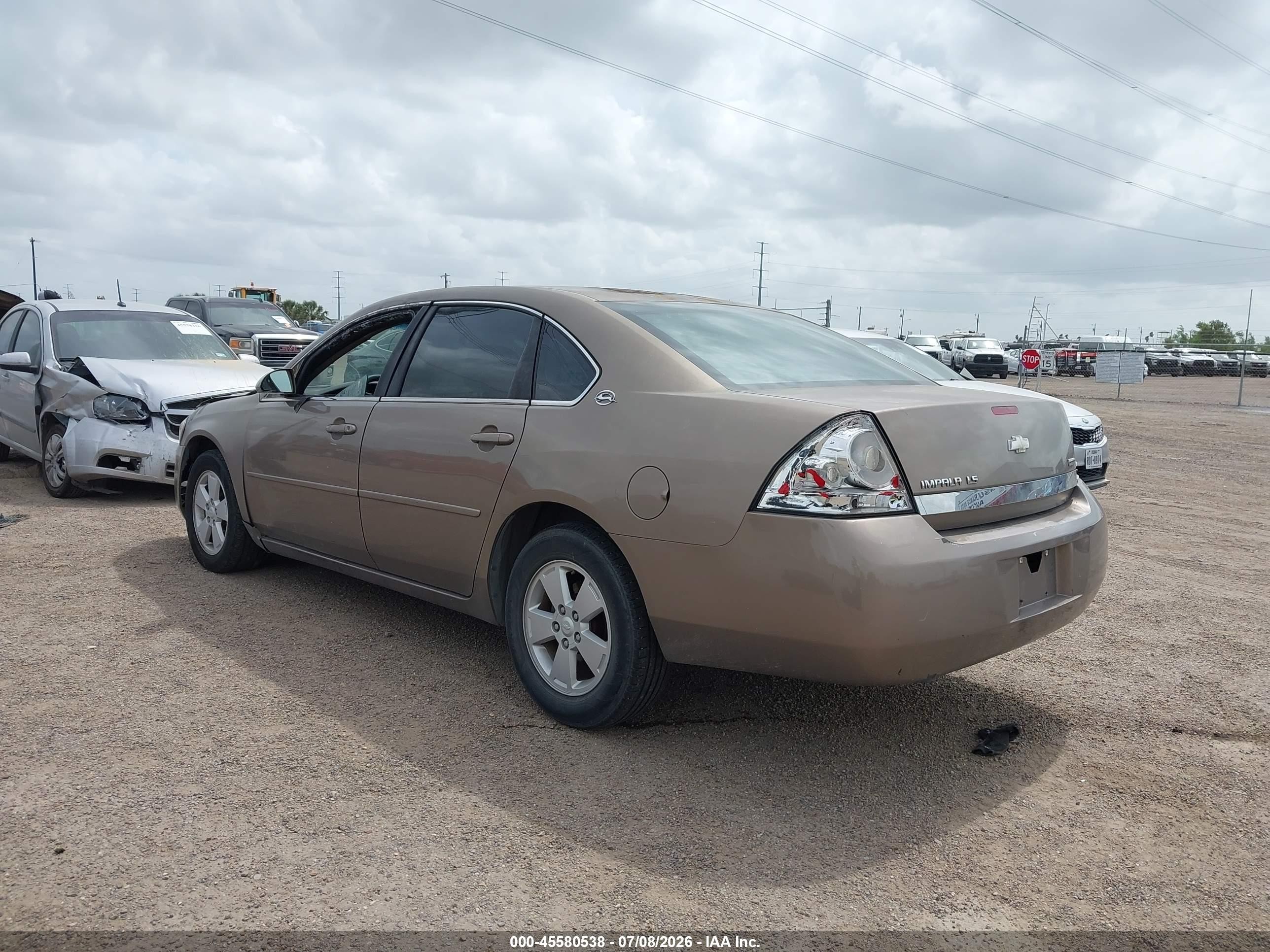 2007 Chevrolet Impala Ls Brown vin: 2G1WB55K479134580