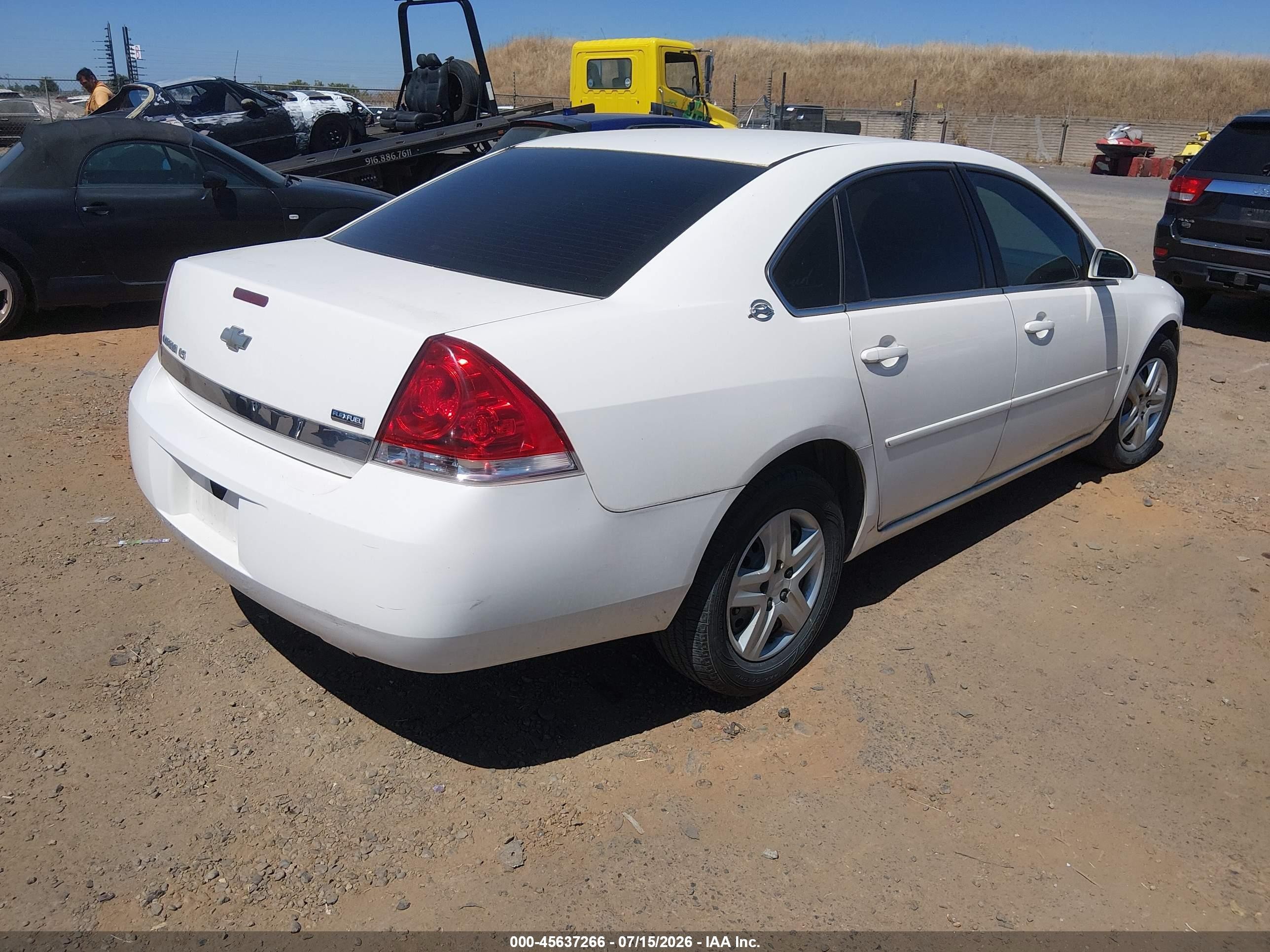 2007 Chevrolet Impala Ls White vin: 2G1WB55K579407395