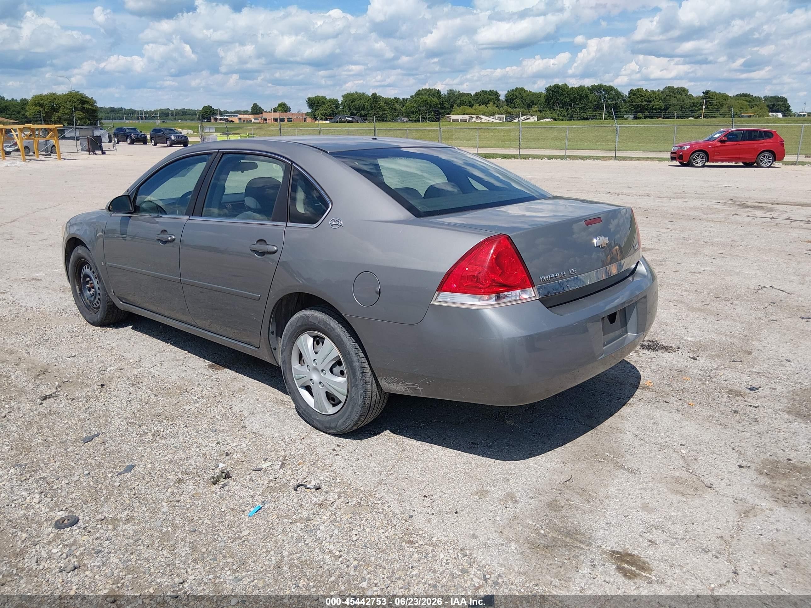 2007 Chevrolet Impala Ls Серый vin: 2G1WB55K779400187