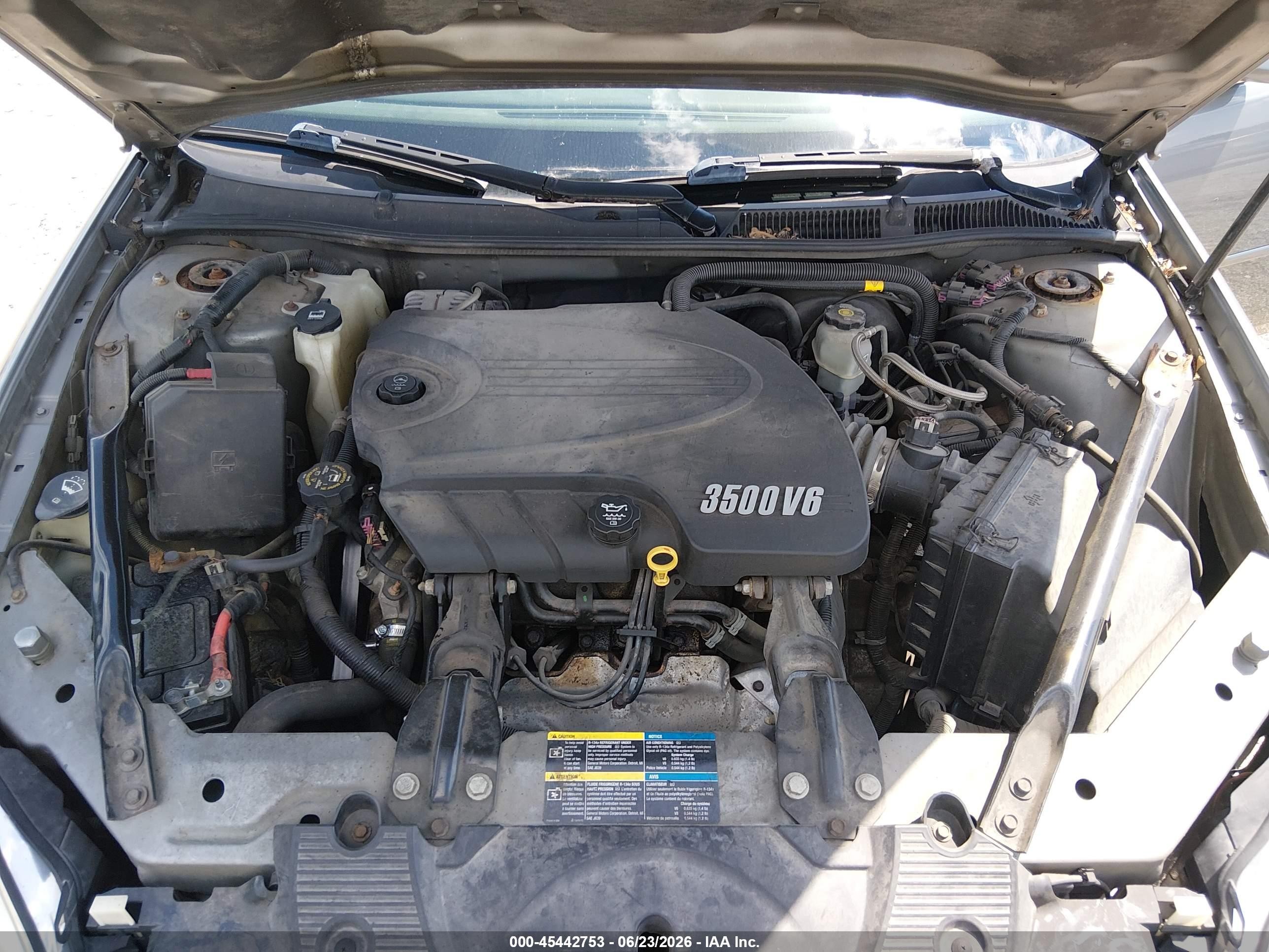 2007 Chevrolet Impala Ls Серый vin: 2G1WB55K779400187