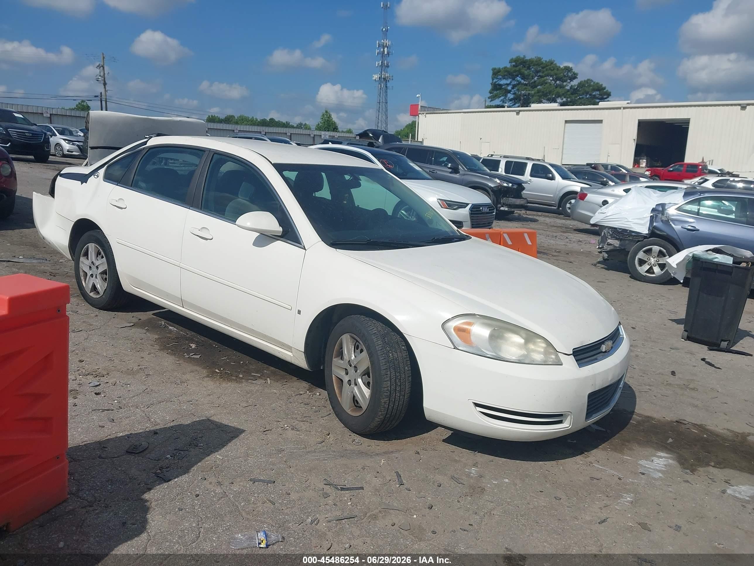 2007 Chevrolet Impala Ls White vin: 2G1WB55K879331817