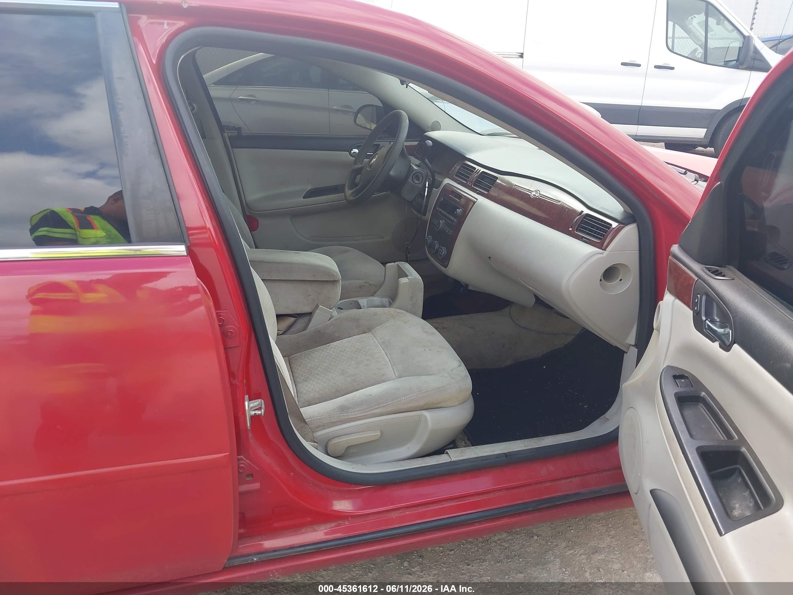 2007 Chevrolet Impala Ls Red vin: 2G1WB55K979126023