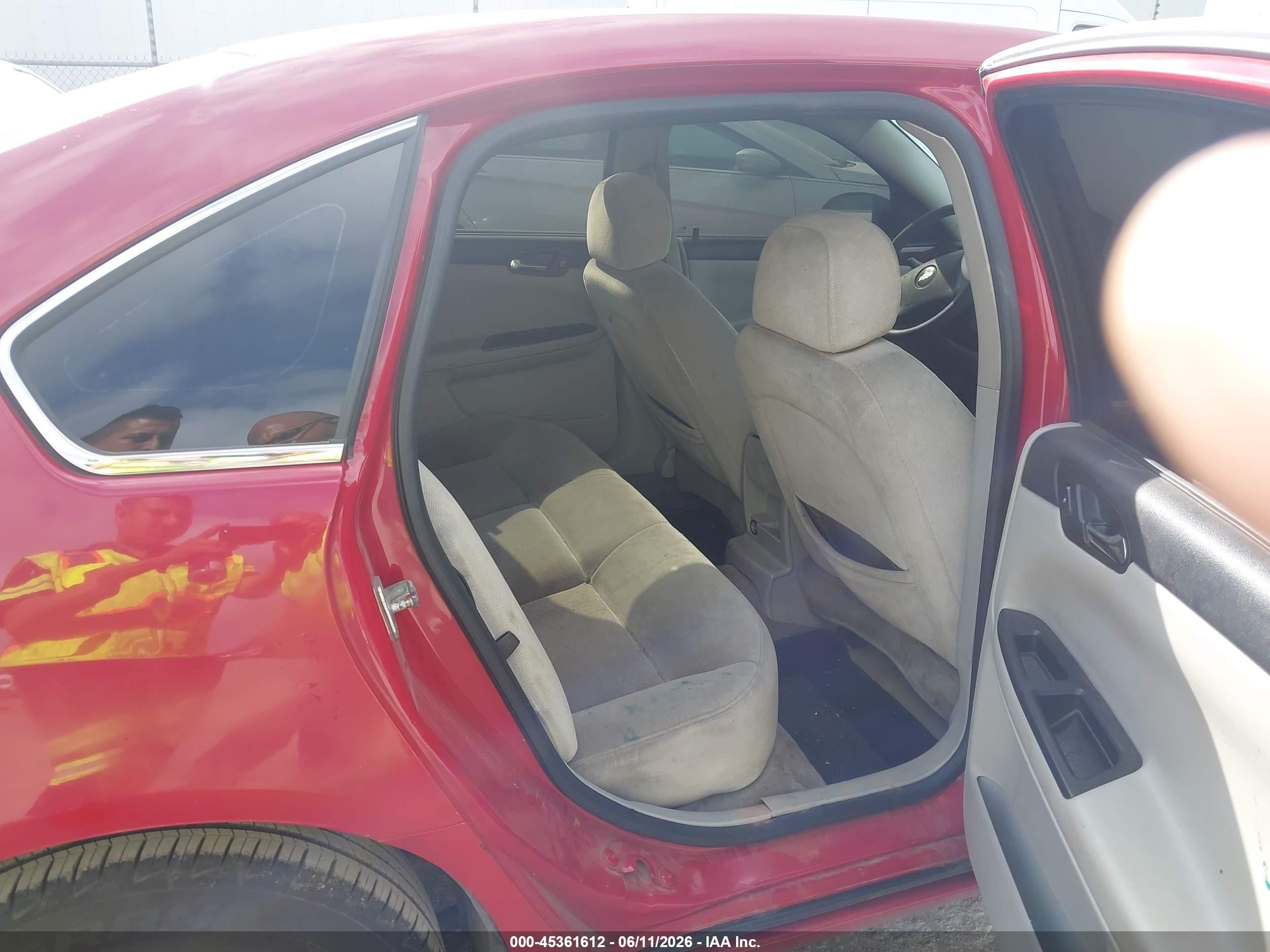 2007 Chevrolet Impala Ls Red vin: 2G1WB55K979126023