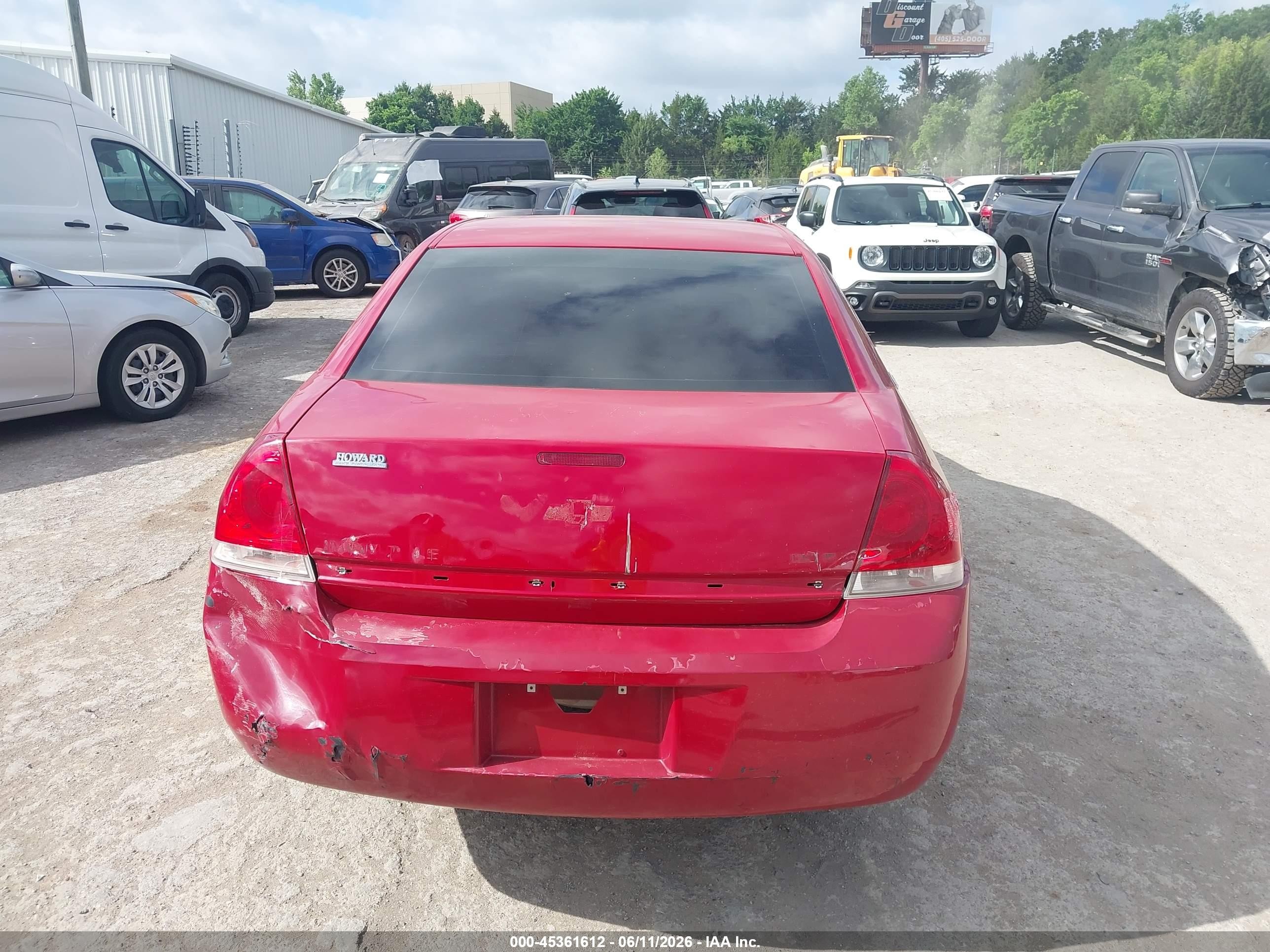 2007 Chevrolet Impala Ls Red vin: 2G1WB55K979126023