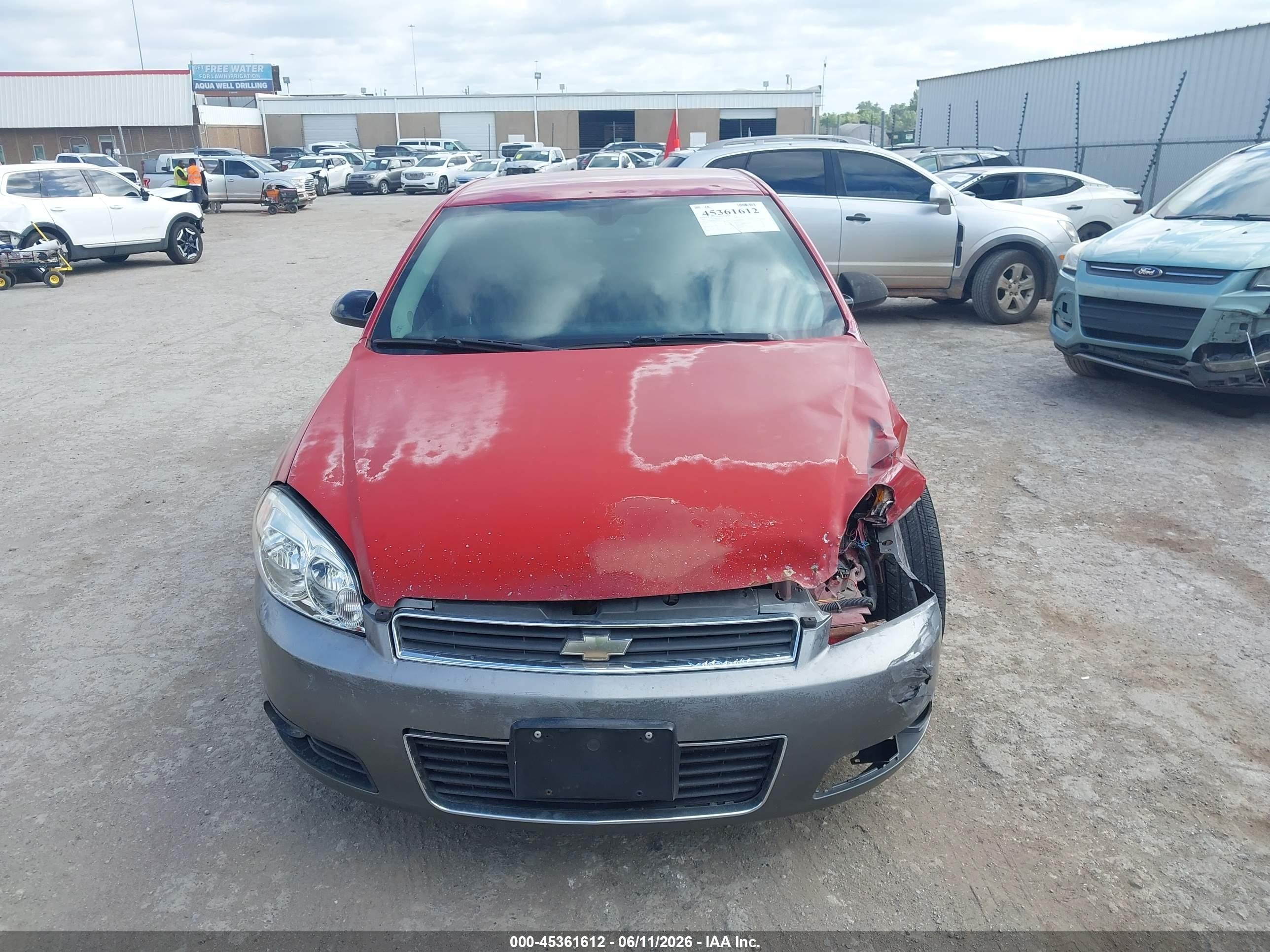 2007 Chevrolet Impala Ls Red vin: 2G1WB55K979126023