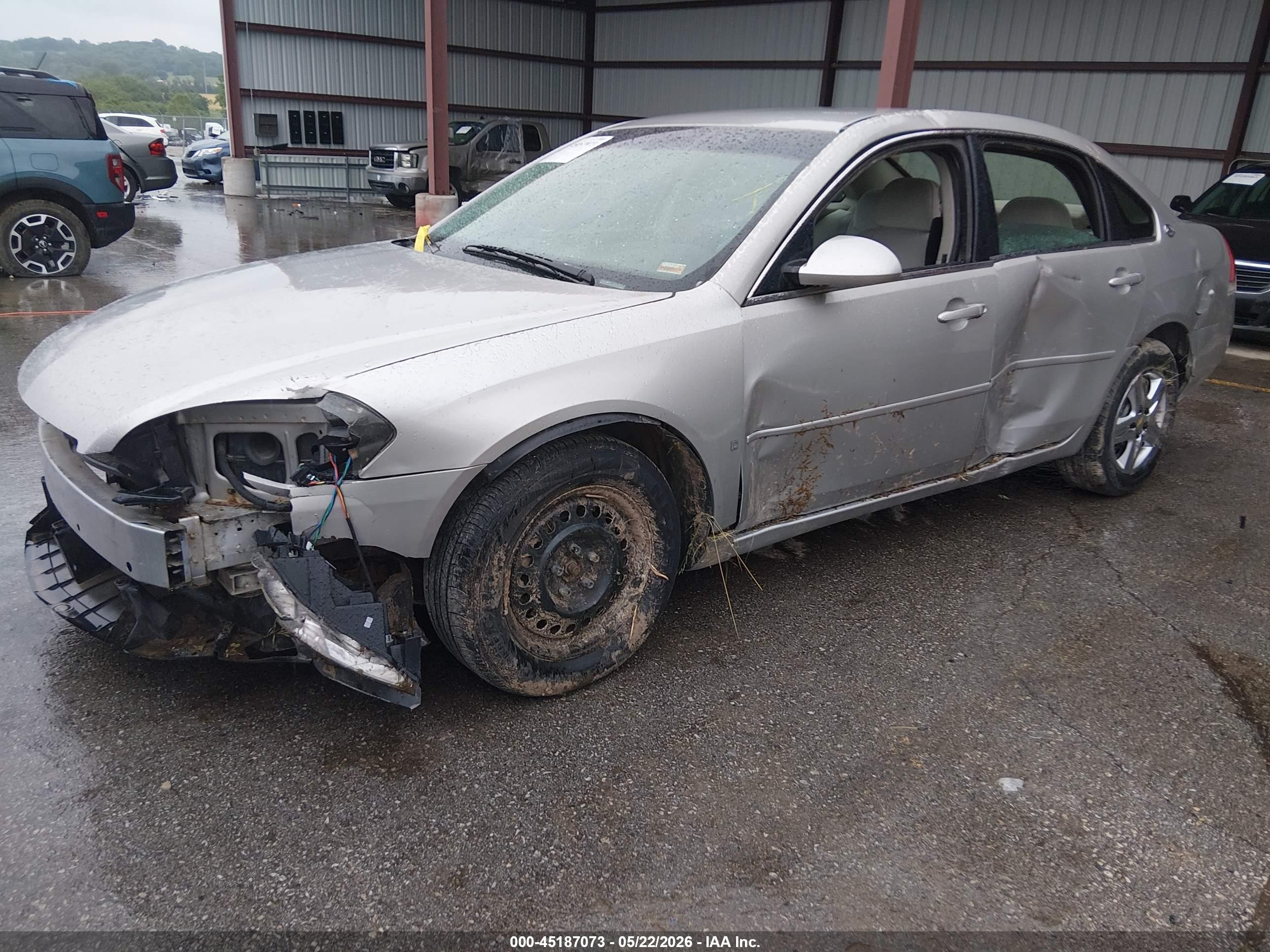 2007 Chevrolet Impala Ls Серебряный vin: 2G1WB55KX79349901