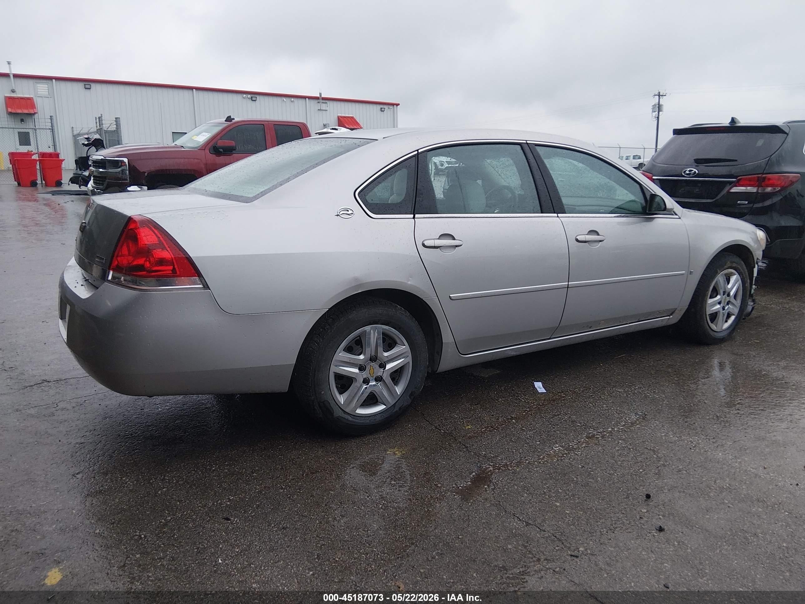 2007 Chevrolet Impala Ls Серебряный vin: 2G1WB55KX79349901