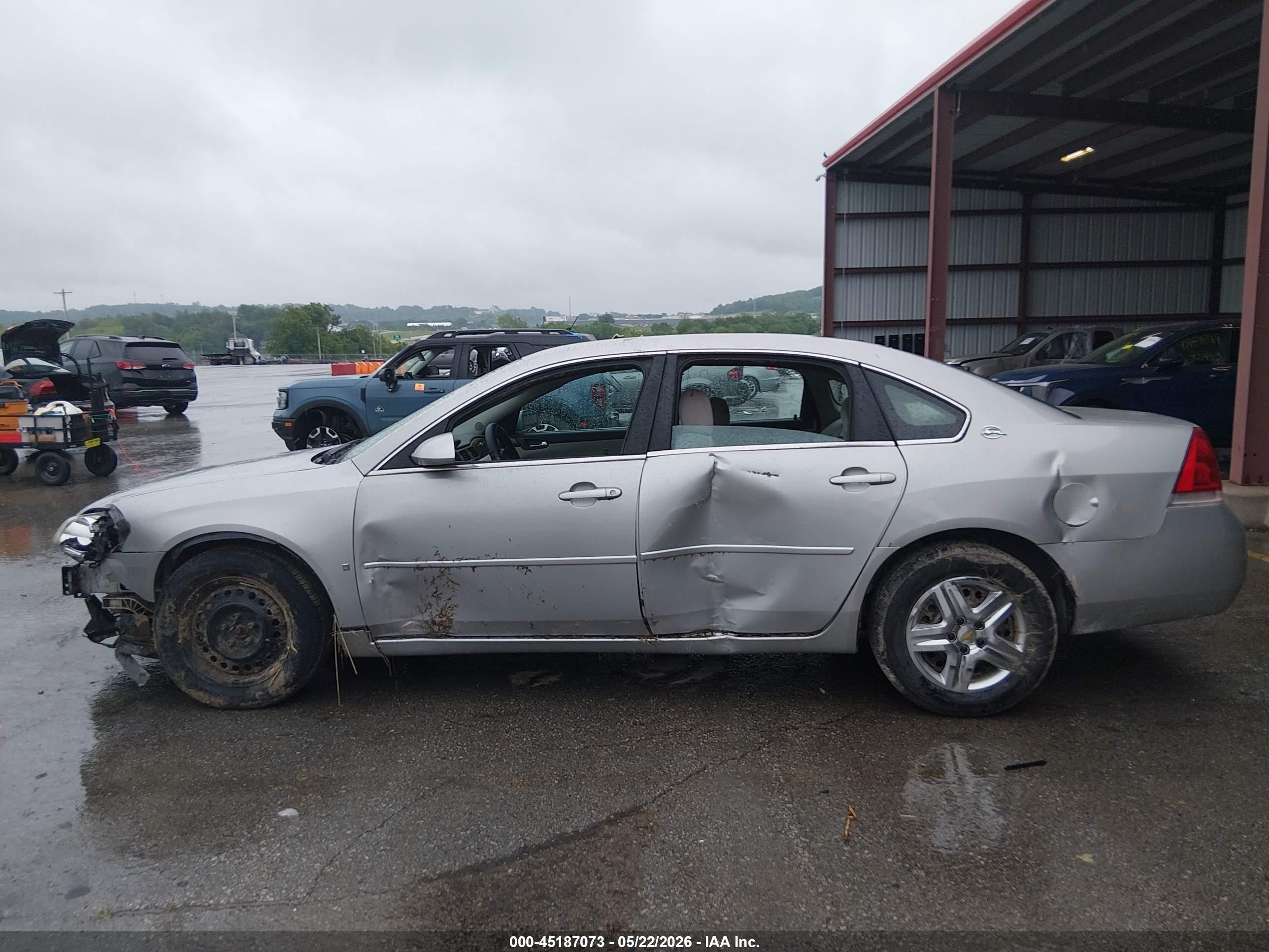 2007 Chevrolet Impala Ls Серебряный vin: 2G1WB55KX79349901