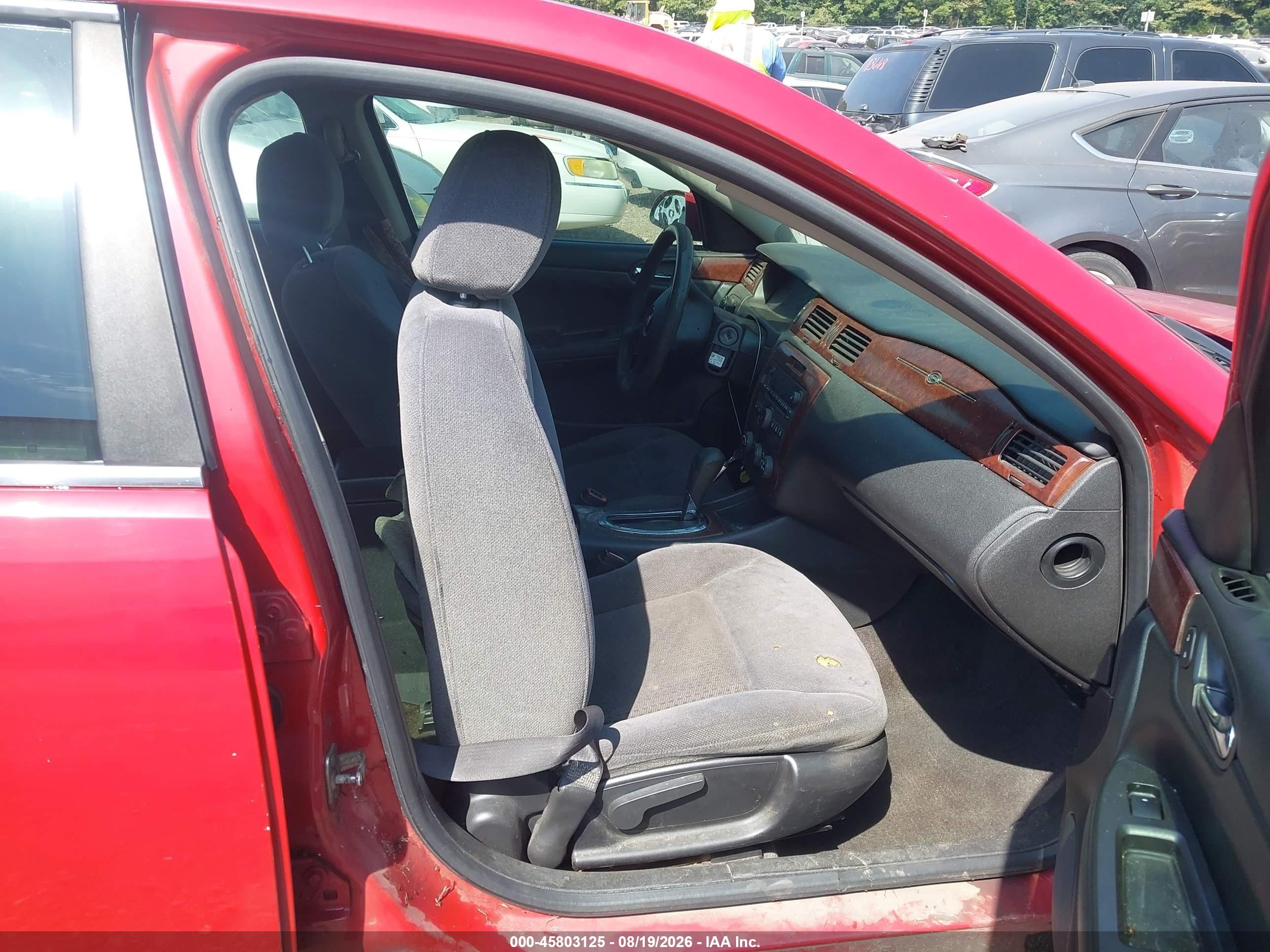 2008 Chevrolet Impala Ls Red vin: 2G1WB55KX81235767