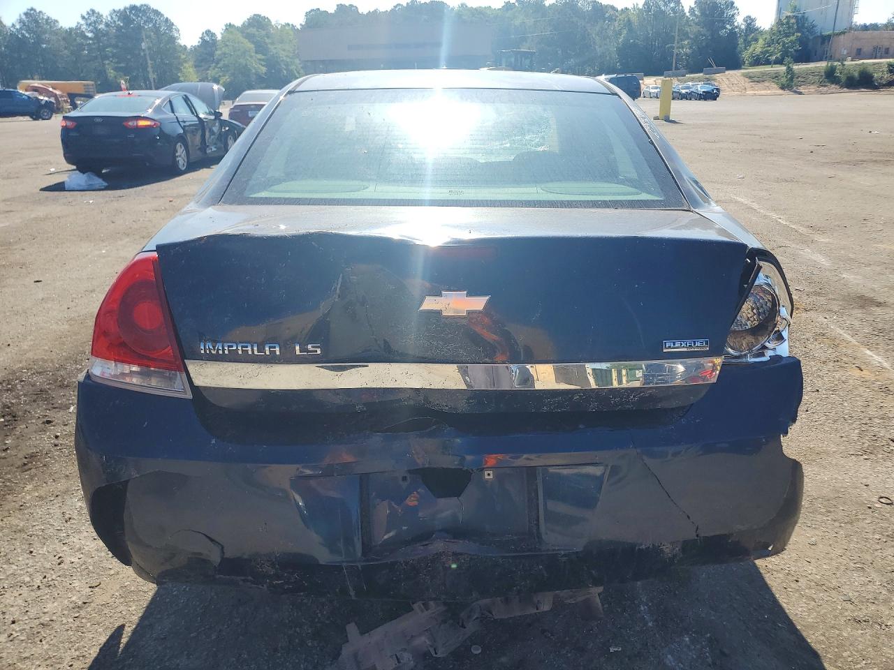 2008 Chevrolet Impala Ls Blue vin: 2G1WB55KX81273838