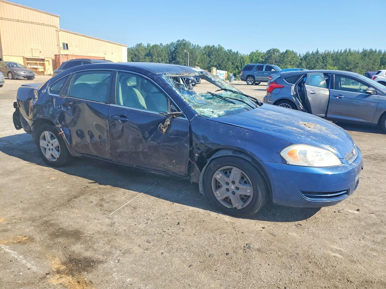 2008 Chevrolet Impala Ls Blue vin: 2G1WB55KX81273838