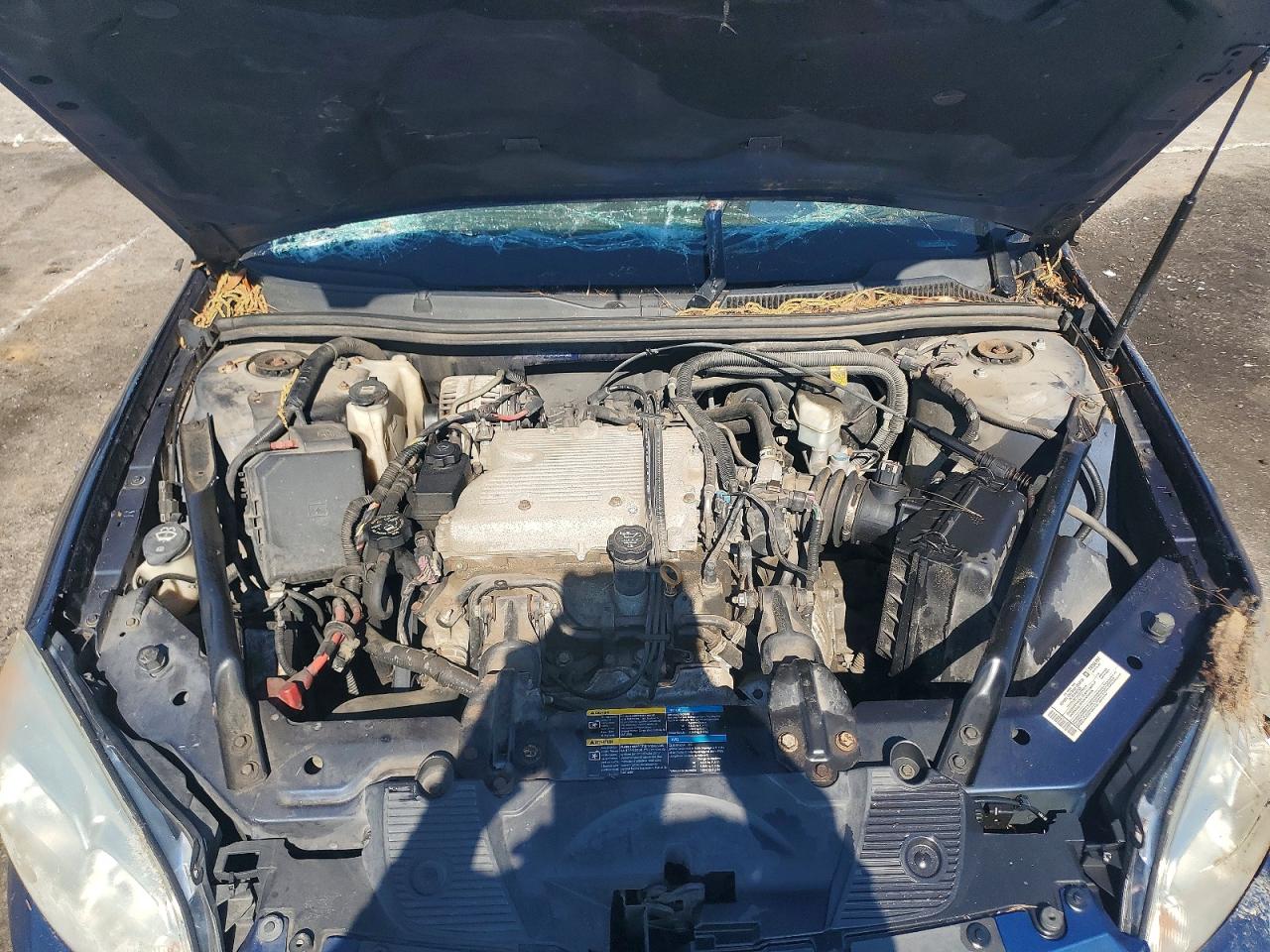2008 Chevrolet Impala Ls Blue vin: 2G1WB55KX81273838