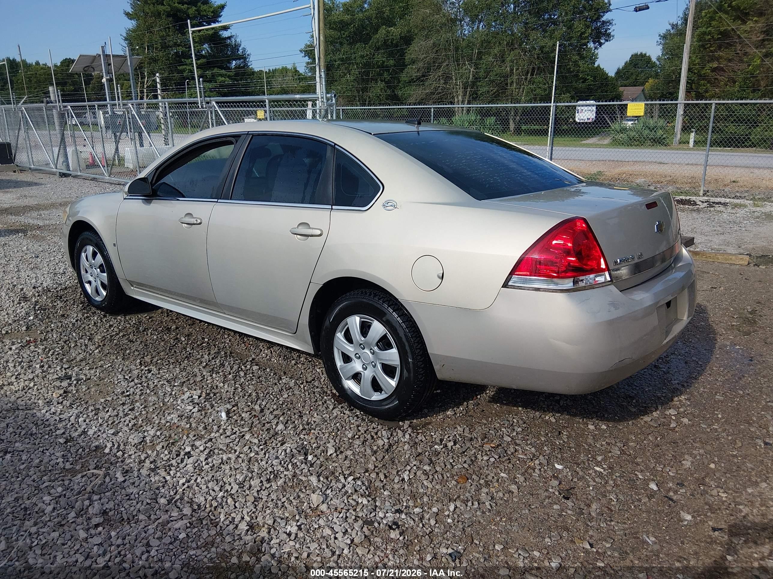 2009 Chevrolet Impala Ls Tan vin: 2G1WB57K091116222