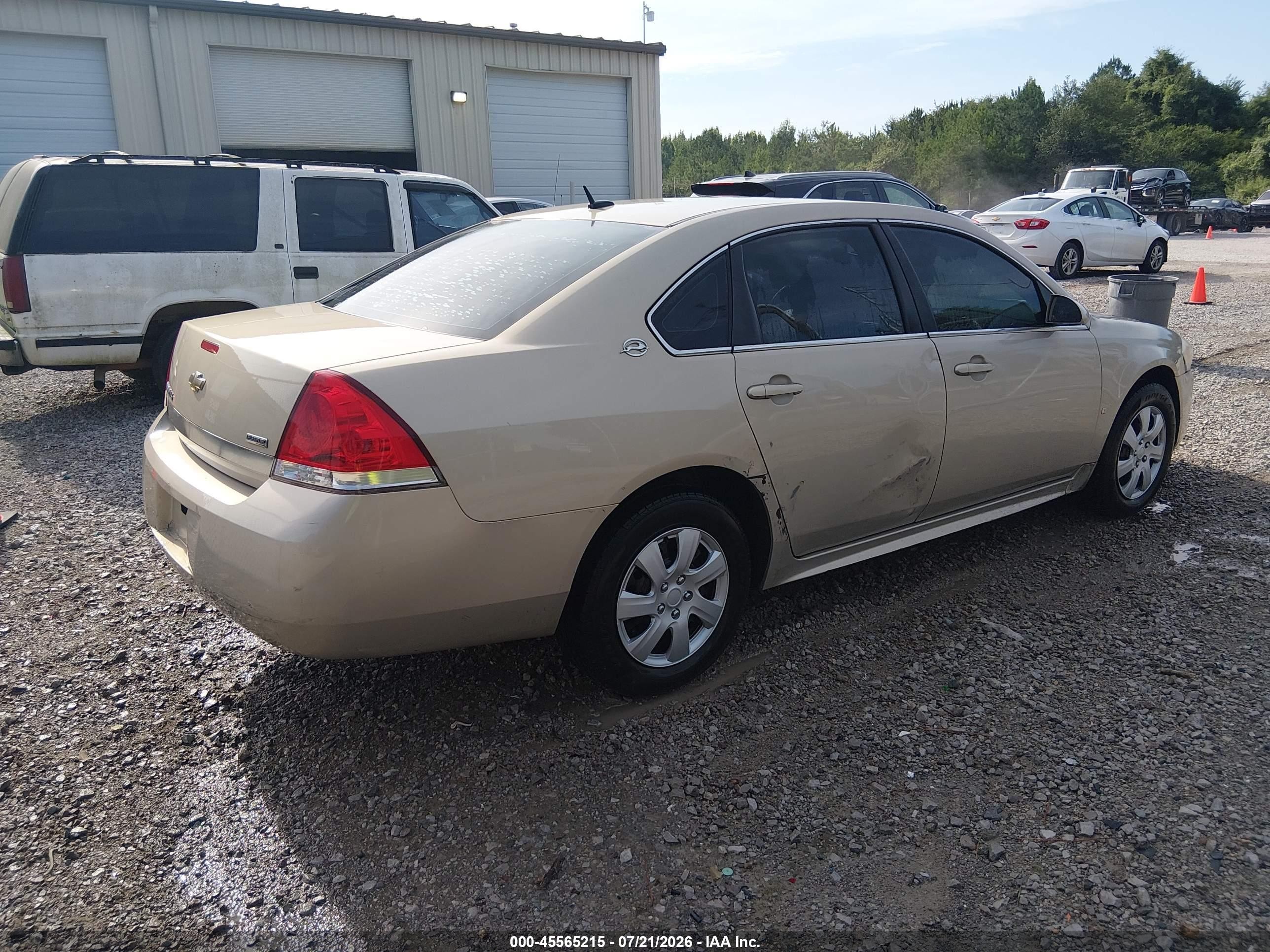 2009 Chevrolet Impala Ls Tan vin: 2G1WB57K091116222
