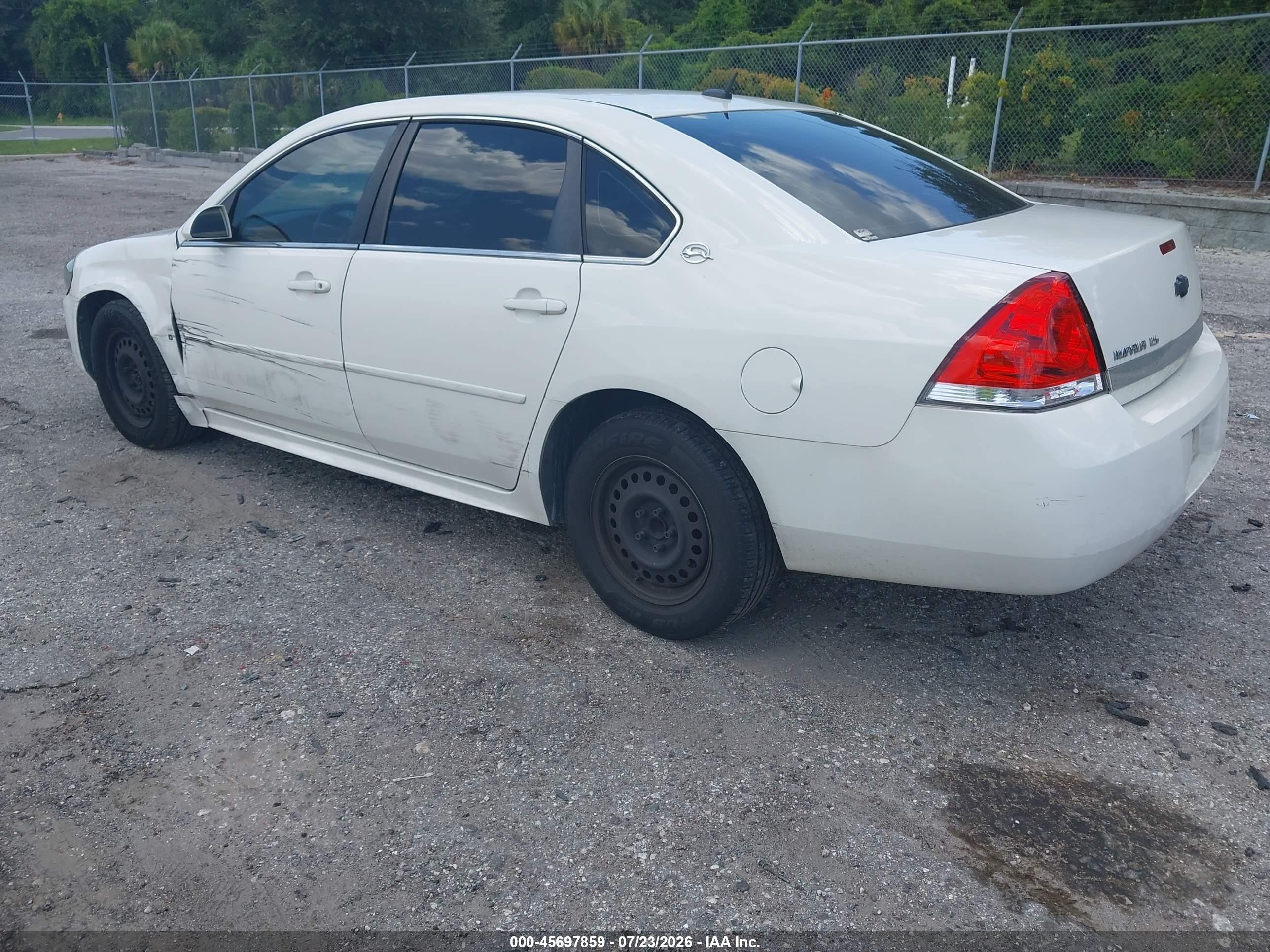 2009 Chevrolet Impala Ls Белый vin: 2G1WB57K091203960