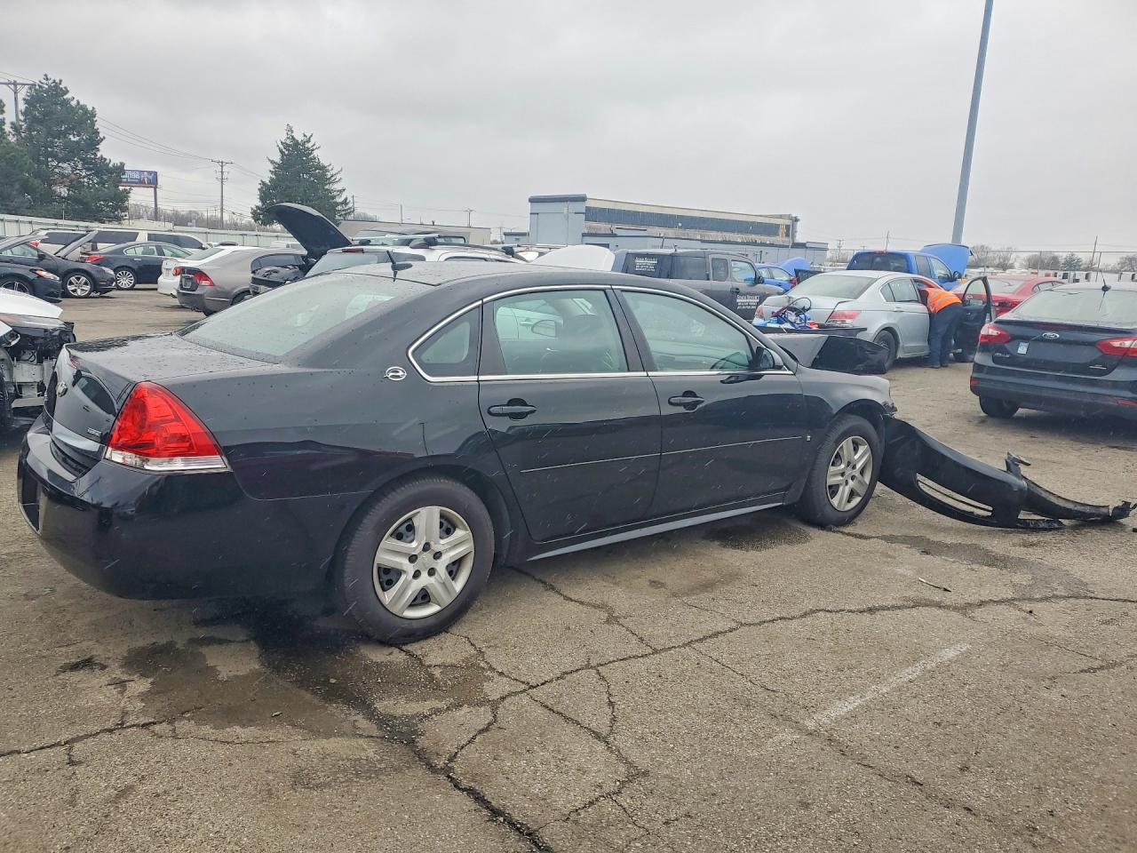2009 Chevrolet Impala Ls Черный vin: 2G1WB57K091238143