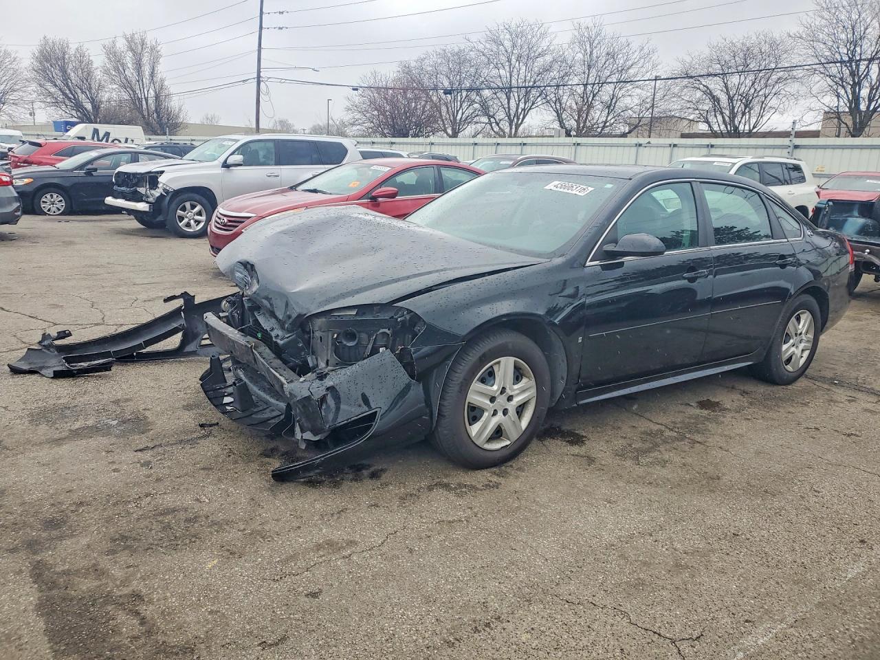 2009 Chevrolet Impala Ls Черный vin: 2G1WB57K091238143