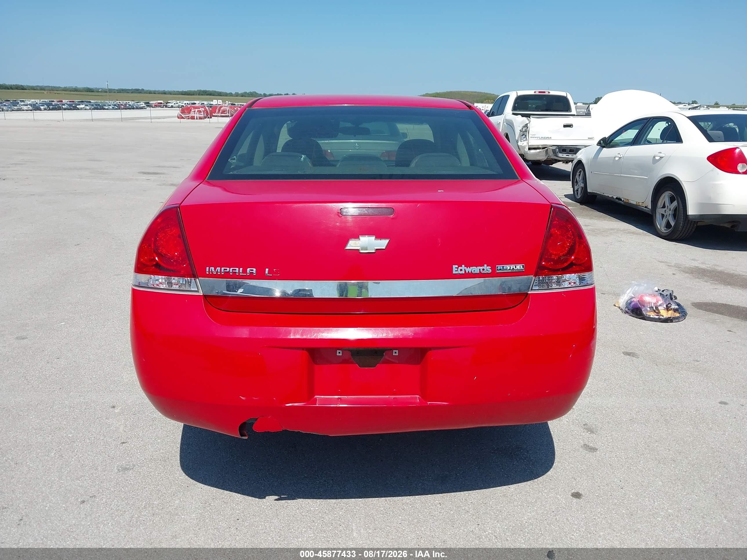 2009 Chevrolet Impala Ls Red vin: 2G1WB57K091251779