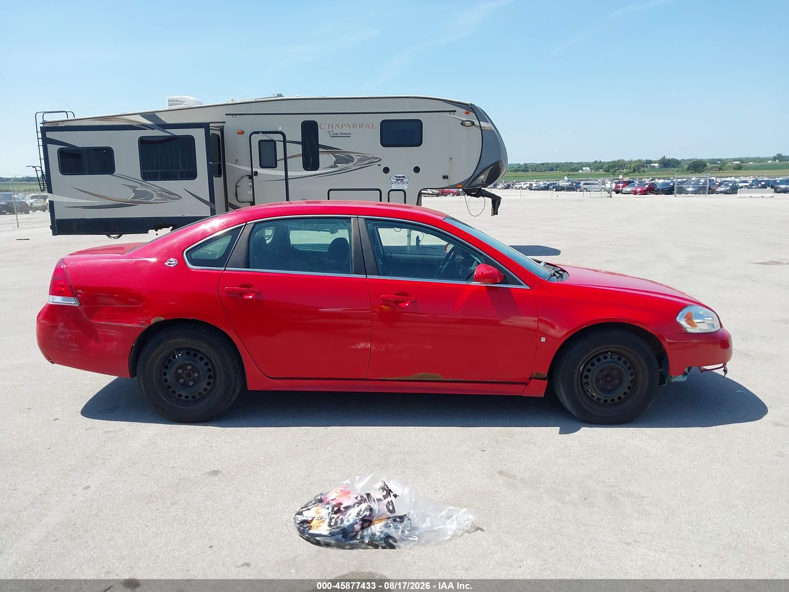 2009 Chevrolet Impala Ls Red vin: 2G1WB57K091251779